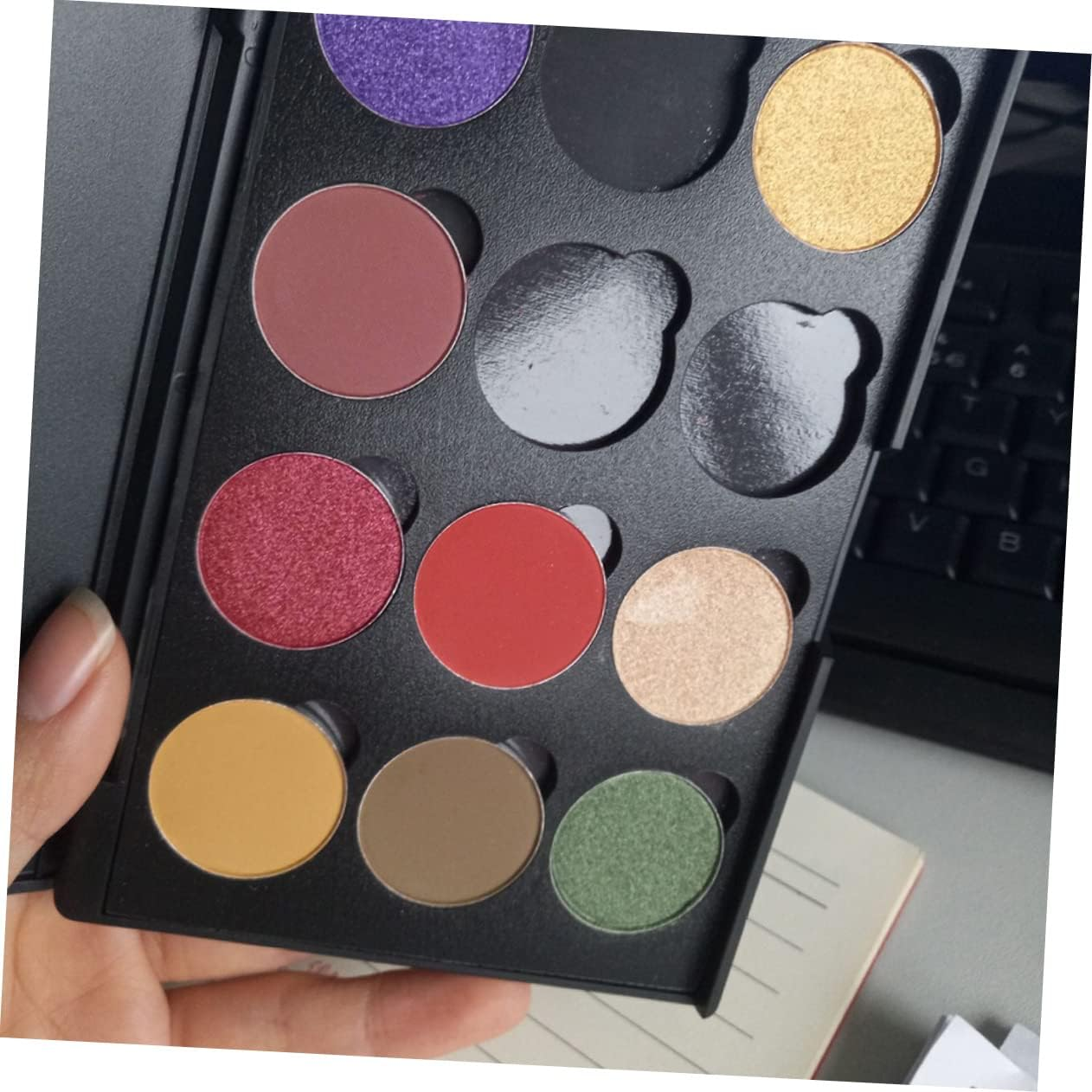 WOFASHPURET Eyeshadow Palette Case Empty Magnetic Makeup Organizer for Eyeshadow Diy Travel Storage Box image number 2