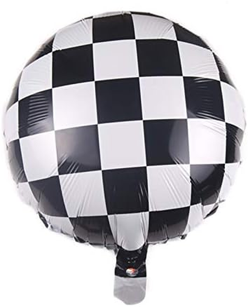 145 Pcs Racing Car Balloon Garland Racing Car Party Decorations Racing Car Balloon Black Red Balloon Garland Arch Kit Black Red Blue Balloons Checkered Balloons for Racing Car Party Supplies image number 2