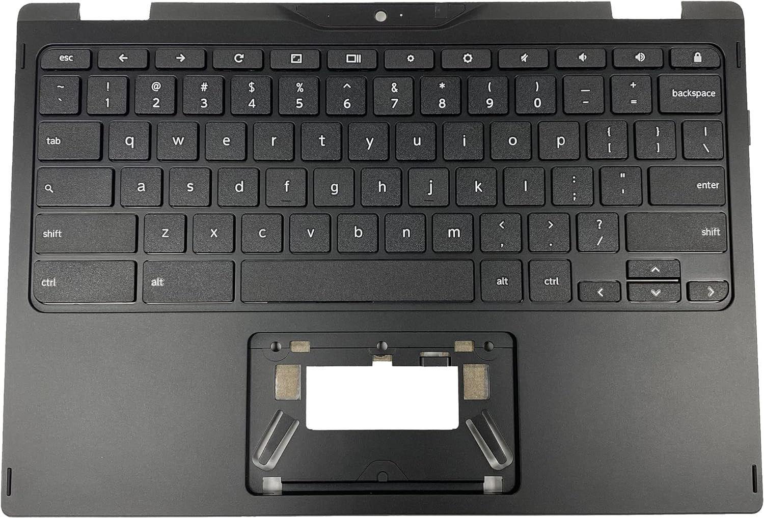 LTPRPTS Replacement Laptop Upper Case Palmrest Keyboard Assembly Part for Chromebook Spin CP511-2HT R752T R752TN 6B.H93N7.021 Black image number 5