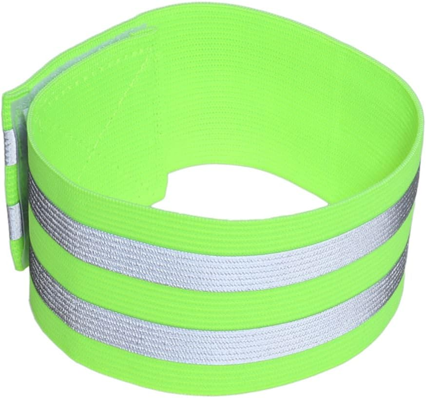 Parliky Reflective Running Gear Armband Elastic Band High Visibility Safety Strap for Men Women Night Running Cycling Walking image number 2