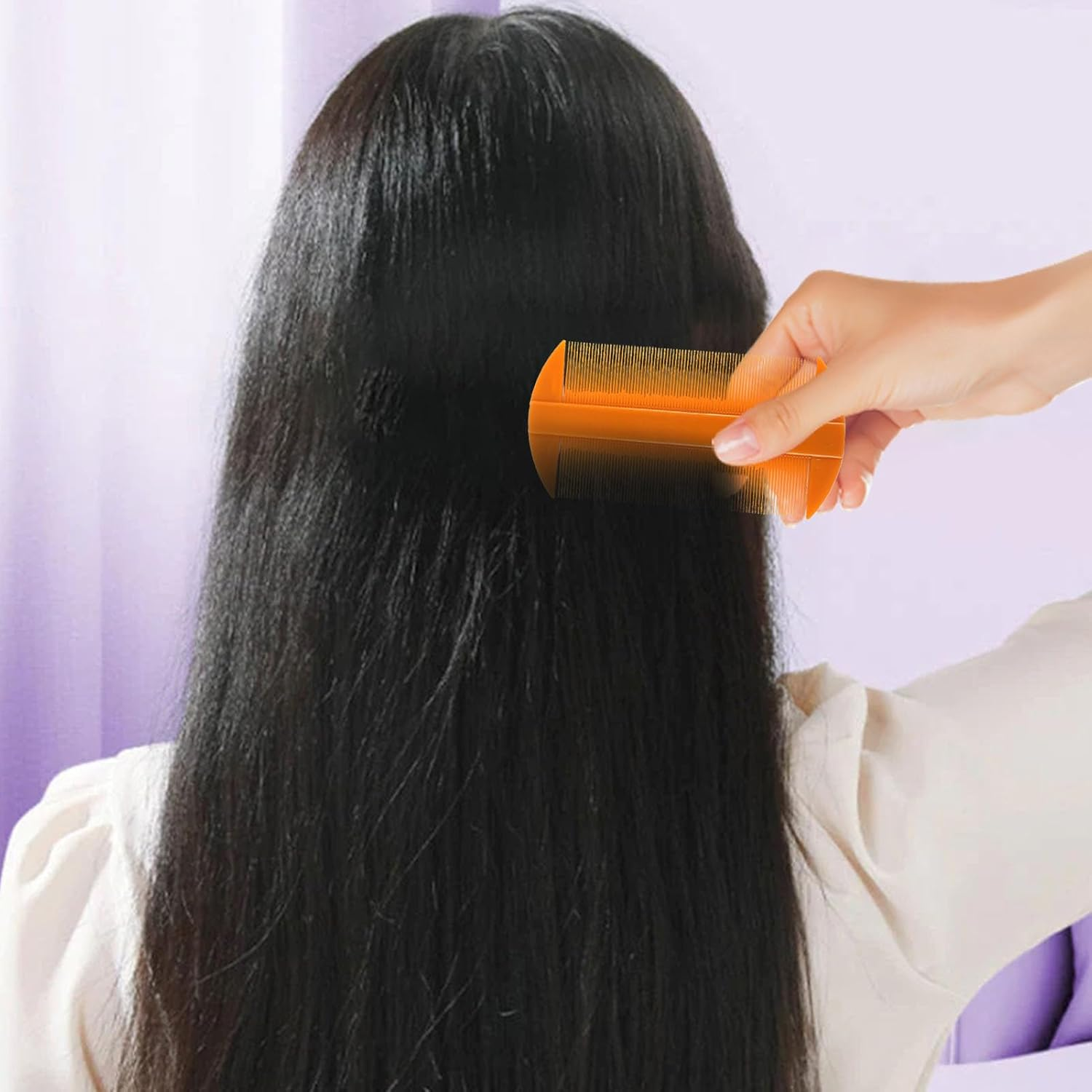 Lice Comb - Fine Tooth Hair Grooming Comb - Flea Combs, Double Sided Hair Comb for Removal Dandruff, Louse and Nit Comb for Head Lice Treat Helves image number 3