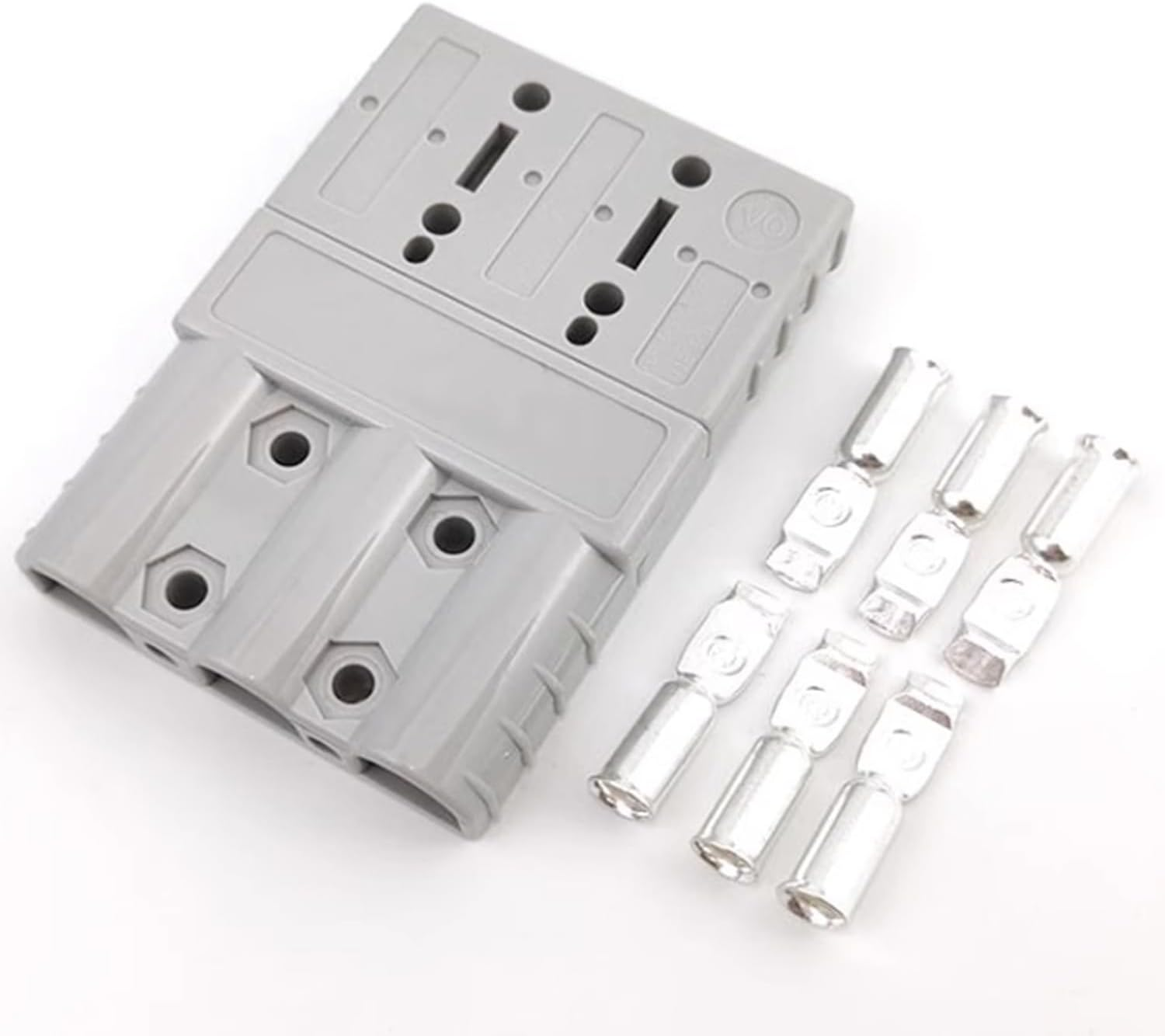 Anderson Style 3-Pin 3-Pole Battery Connector, 50 Amp 6AWG Quick Connect/Disconnect for DC-DC Chargers, Solar Panels, Trailers, 4WD, Caravans (2 Pcs) image number 6