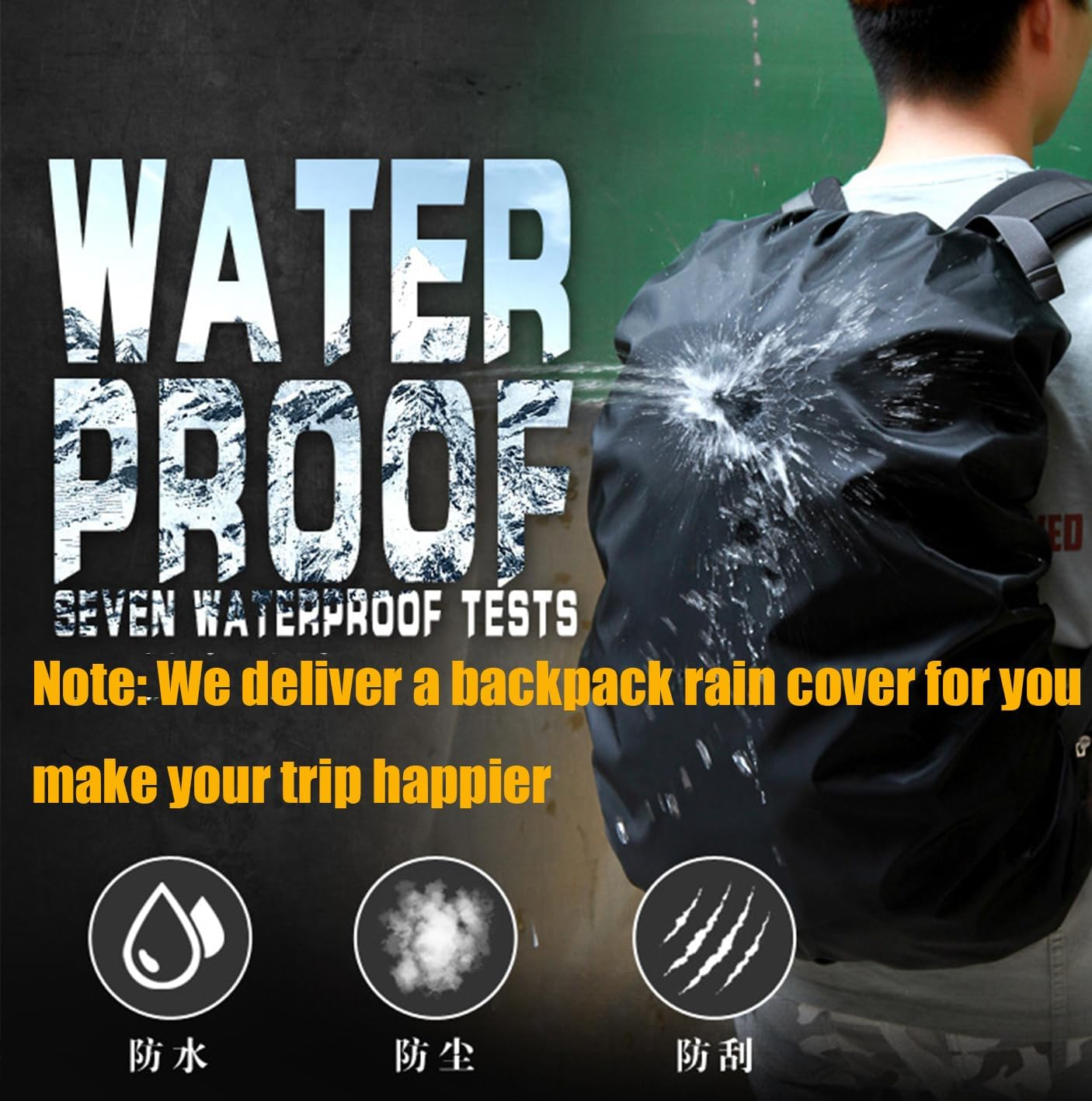 10L Bike Rack Bags, Hard Shell Multifunctional Bicycle Rear Seat Bag Waterproof Cycling Bike Rack Trunk Cargo Bag Outdoor Pannier Bag Handbag Shoulder Bag image number 4