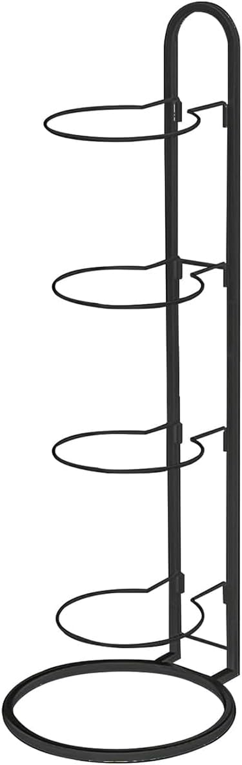 AIMALL 3-Layer or 4-Layer Ball Storage Rack Basketball Organizer Stand with Durable Metal Frame and Anti-Slip Base for Indoor Sports Room