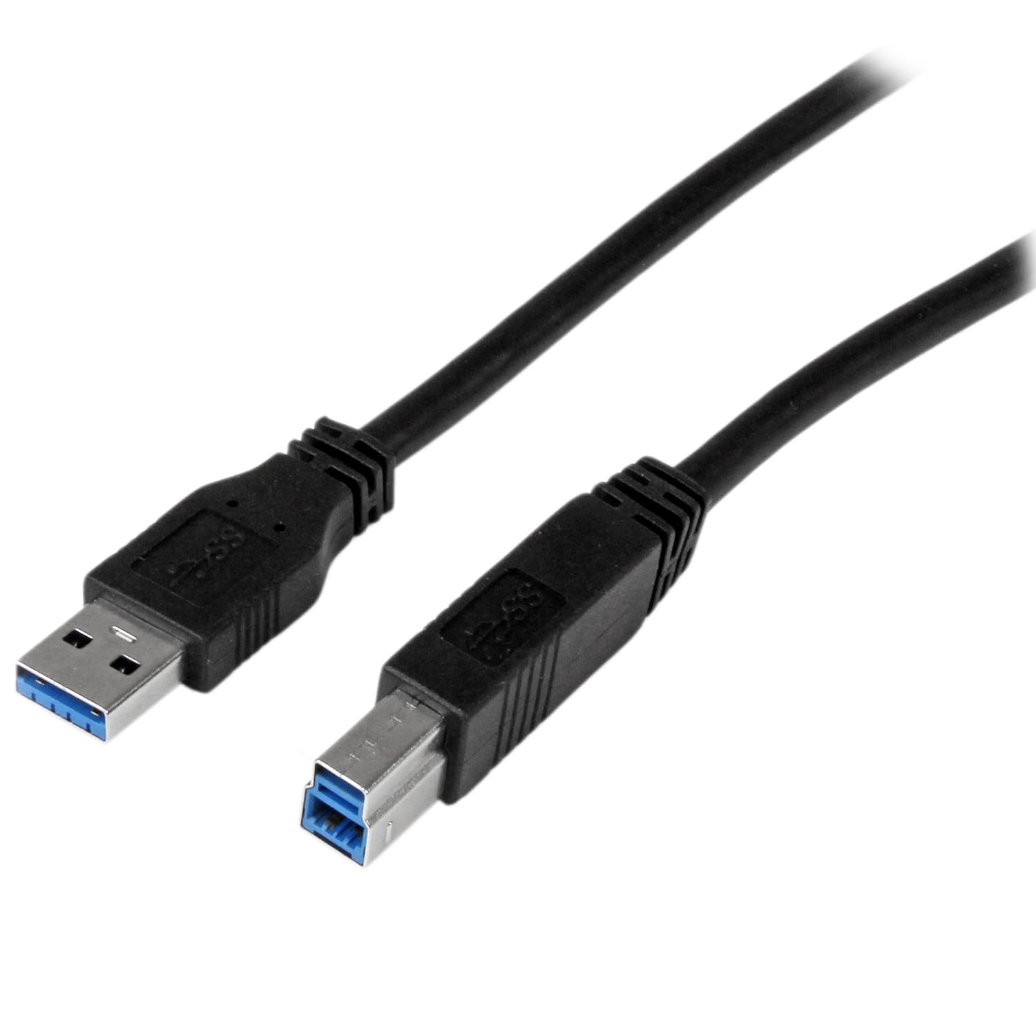 Startech.Com 1M Certified Superspeed USB 3.0 a to B Cable Cord - Black (USB3CAB1M), 3 Feet image number 5