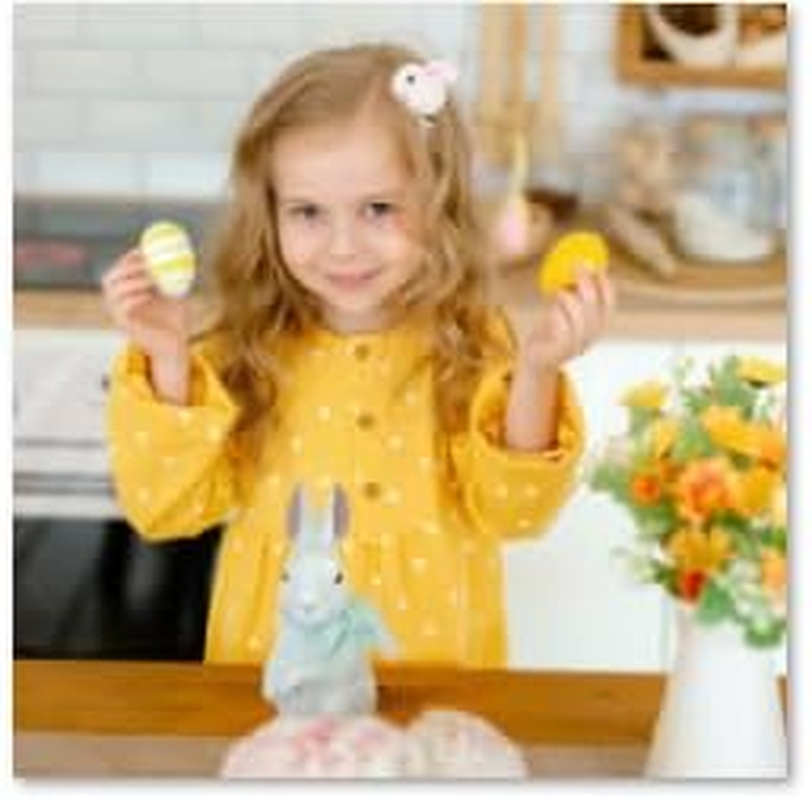 JEYORZY Pack of 4 Hair Clips Girls Cute Hair Clips for Girls Birthday, Hair Accessory for Children, the Easter Bunny image number 5