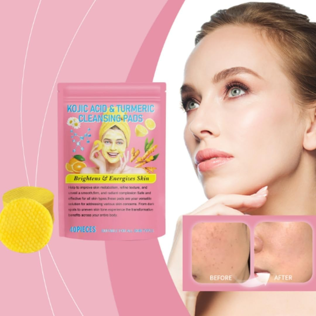 Eveloria Turmeric Cleansing Pads, Sensure Turmeric Kojic Acid Pads, Neosly Turmeric Kojic Acid Pads, Turmeric Exfoliating Pads image number 5