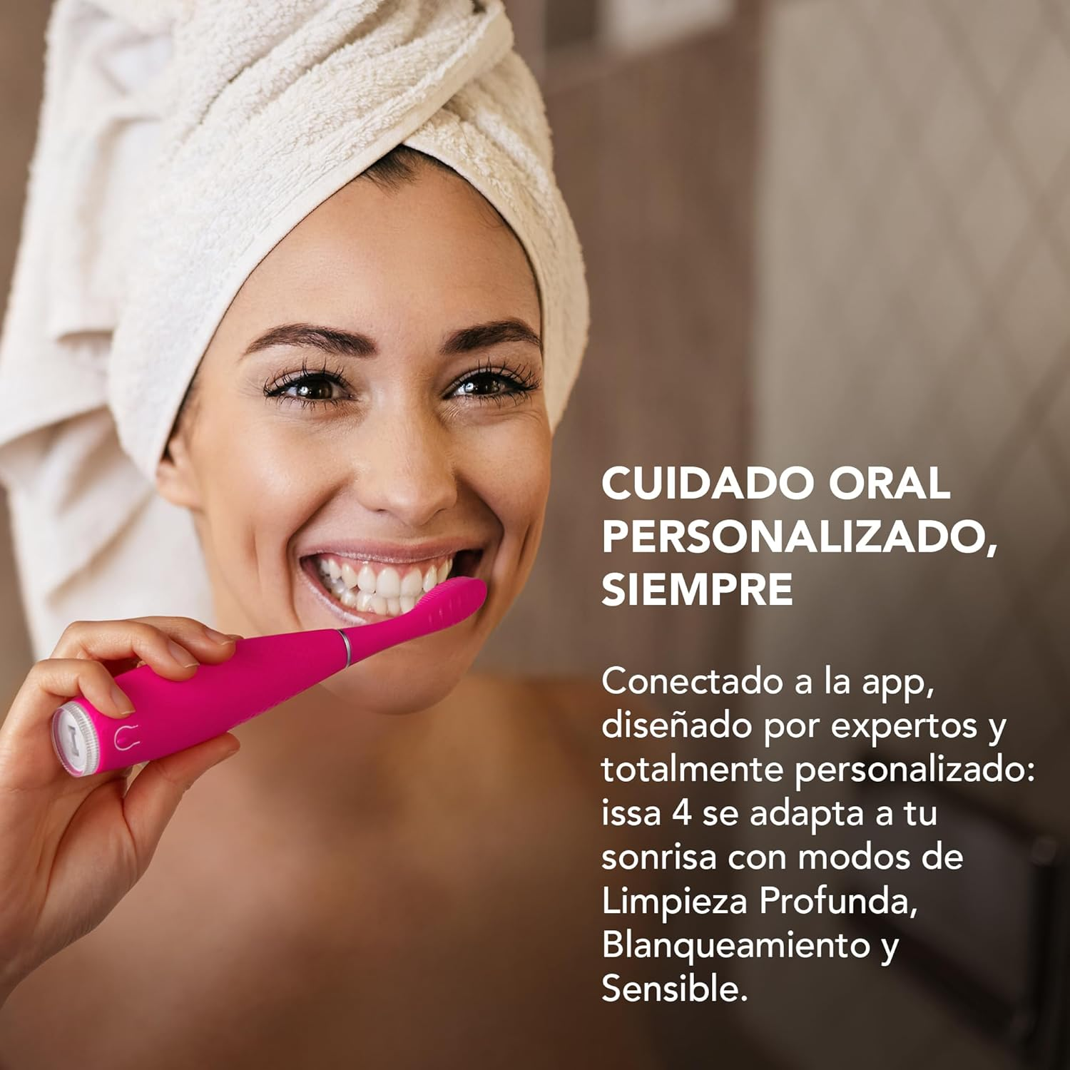 FOREO ISSA 4 Electric Toothbrush &ndash; 4-In-1 Rechargeable with Extra Brush Head, Soft Bristles, Long-Lasting Use, Gentle Cleaning - Fuchsia image number 4