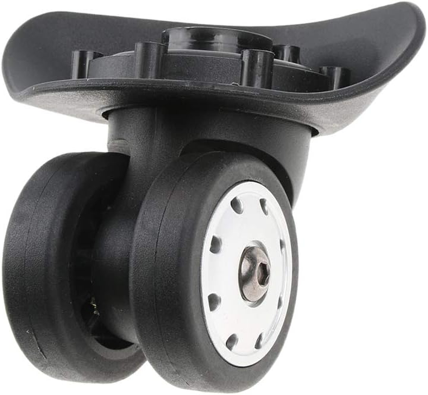 BAOBLADE 2 Pieces Small Suitcase Luggage Porous Wheels Replacement Casters for Trolley Black - Easy Installation image number 6