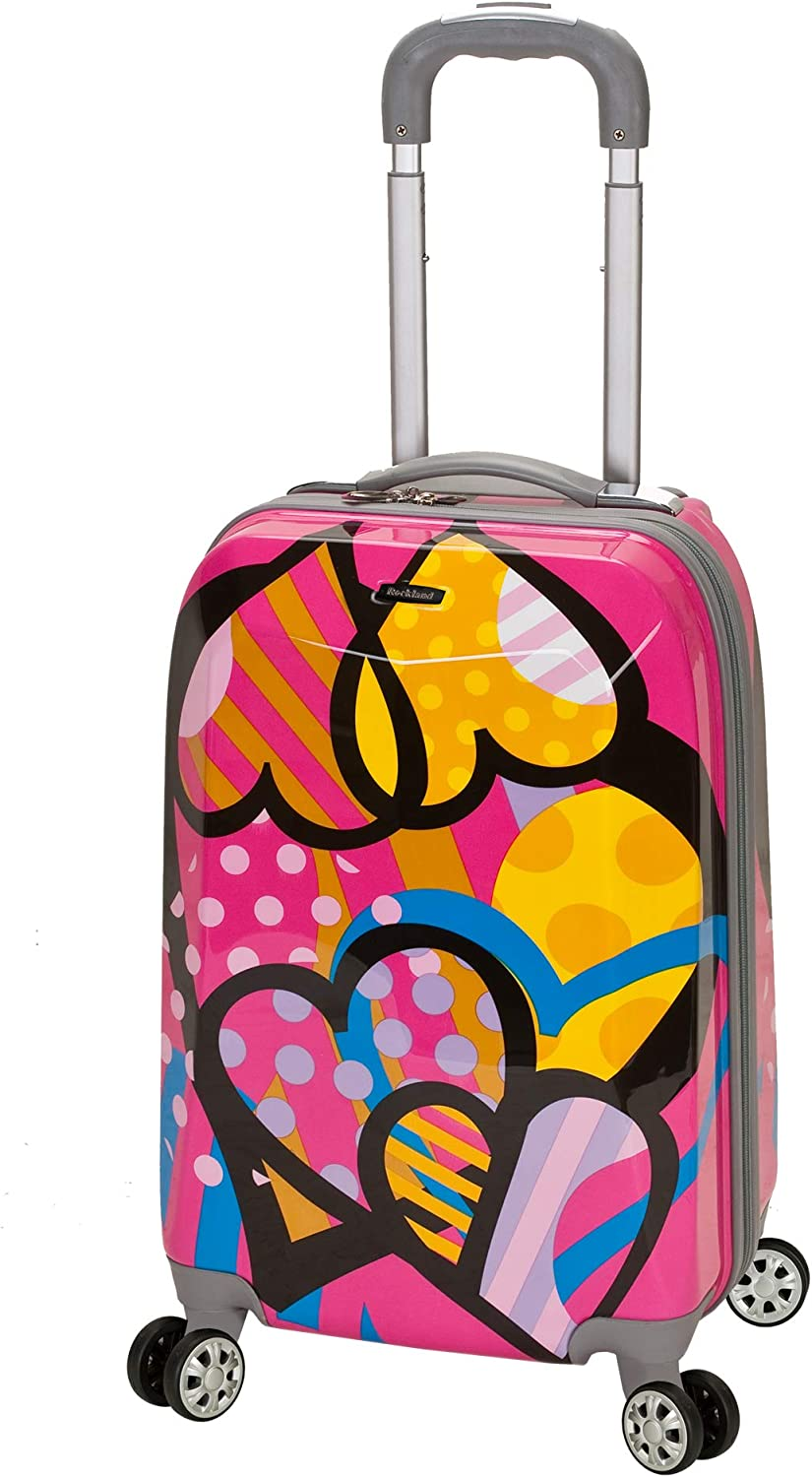 Rockland Vision Hardside Spinner Wheel Luggage, Multicolor, Carry-On 20-Inch, Multicolor, Carry-On 20-Inch, Vision Hardside Spinner Wheel Luggage