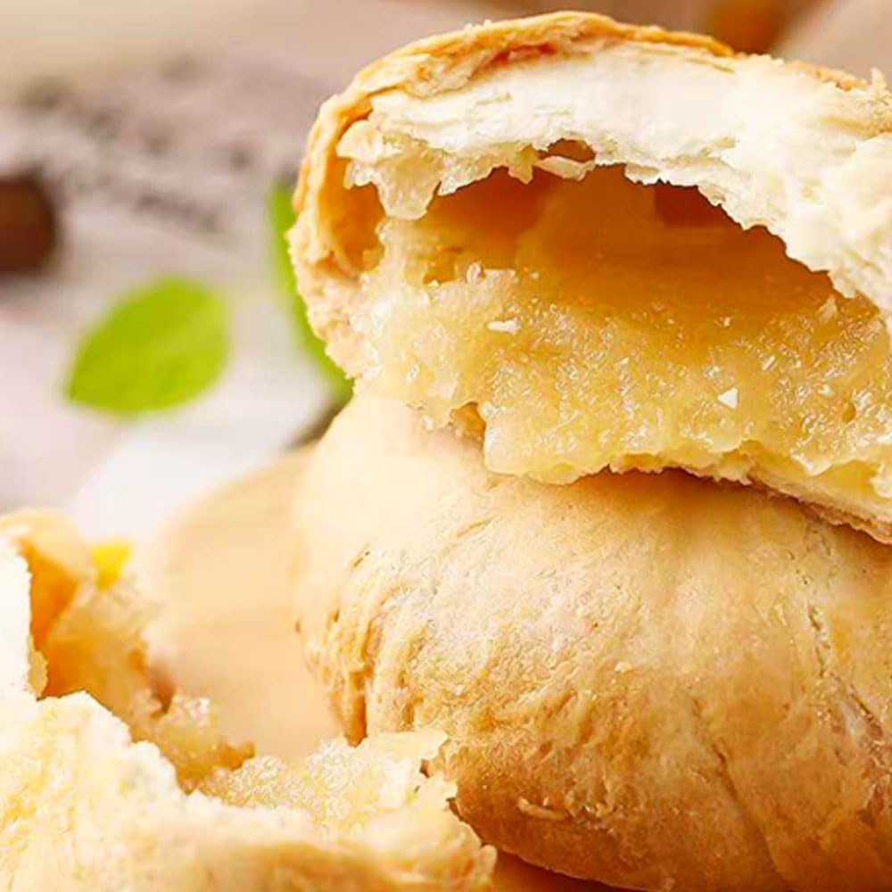 Sea Horse Brand Durian Cookies Heong Peah Durian Flavour Malt Cake Malaysian Snacks Crispy Pastry Snacks Breakfast Cake image number 1