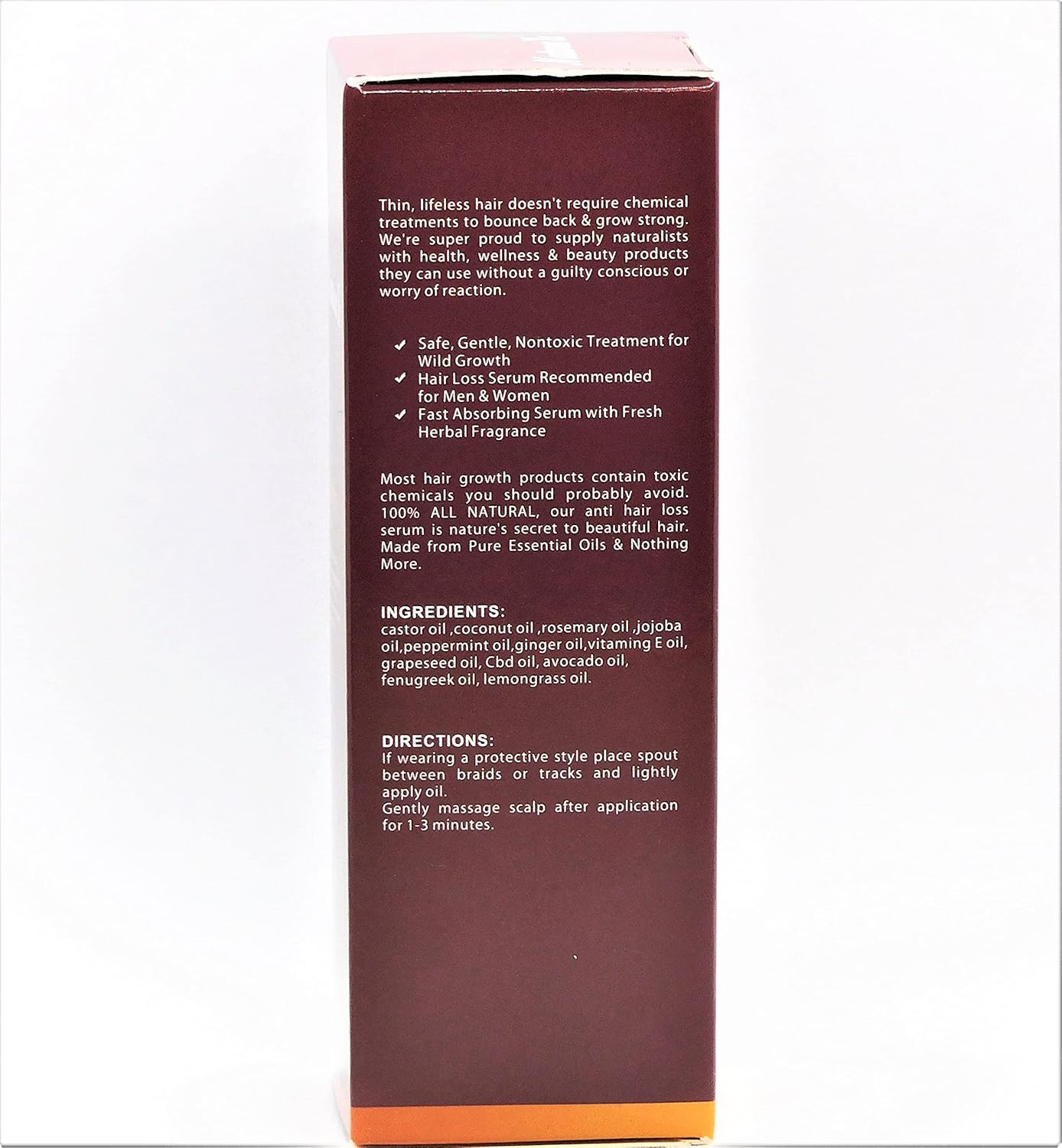 Hair Growth Oil anti Hair Loss Oil for Thin, Bald Hair Prone to Breakage Scalp Dry Hair Loss Hair Peppermint 60Ml image number 5