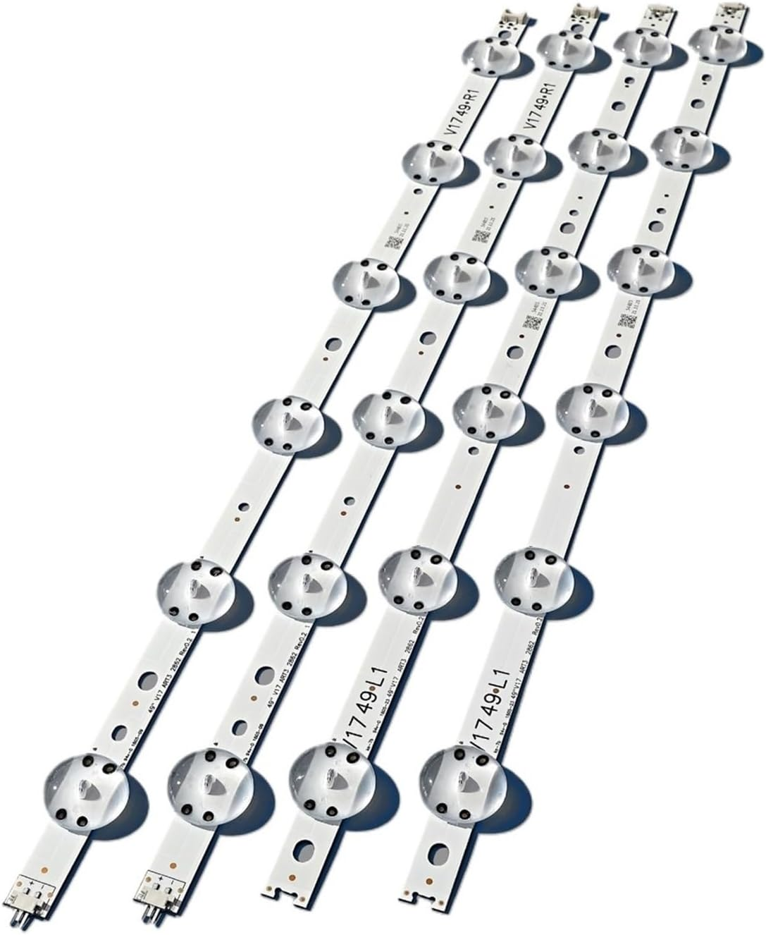 VOLDO 4Pcs LED Backlight Strip Fit for LIG 49'' TV 6916L-2862A 6916L-2863A V17 49 R1+L1 ART3 49UJ670V-ZD 49UJ651V LC490DGG(FK)(MD) image number 1