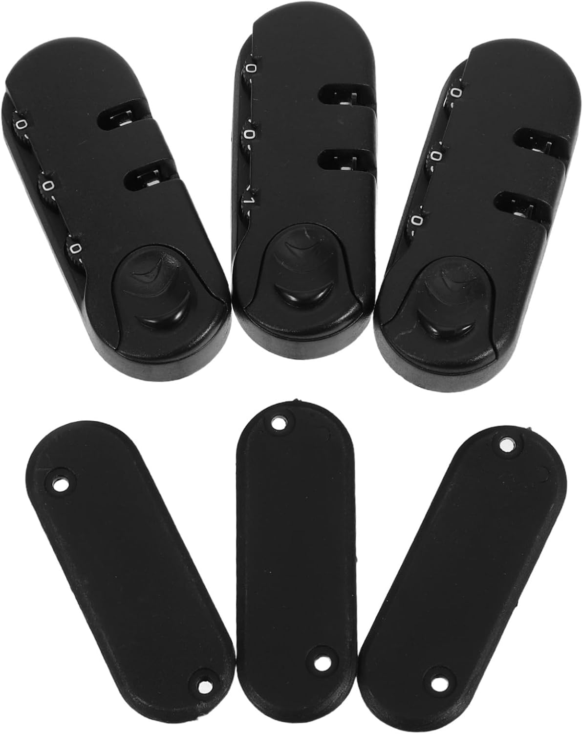 Yardenfun 3Pcs Travel Padlocks for Luggage Zipper Lock Theft Protection Zipper Lock for Backpacks and Suitcases Easy to Install Combination image number 6