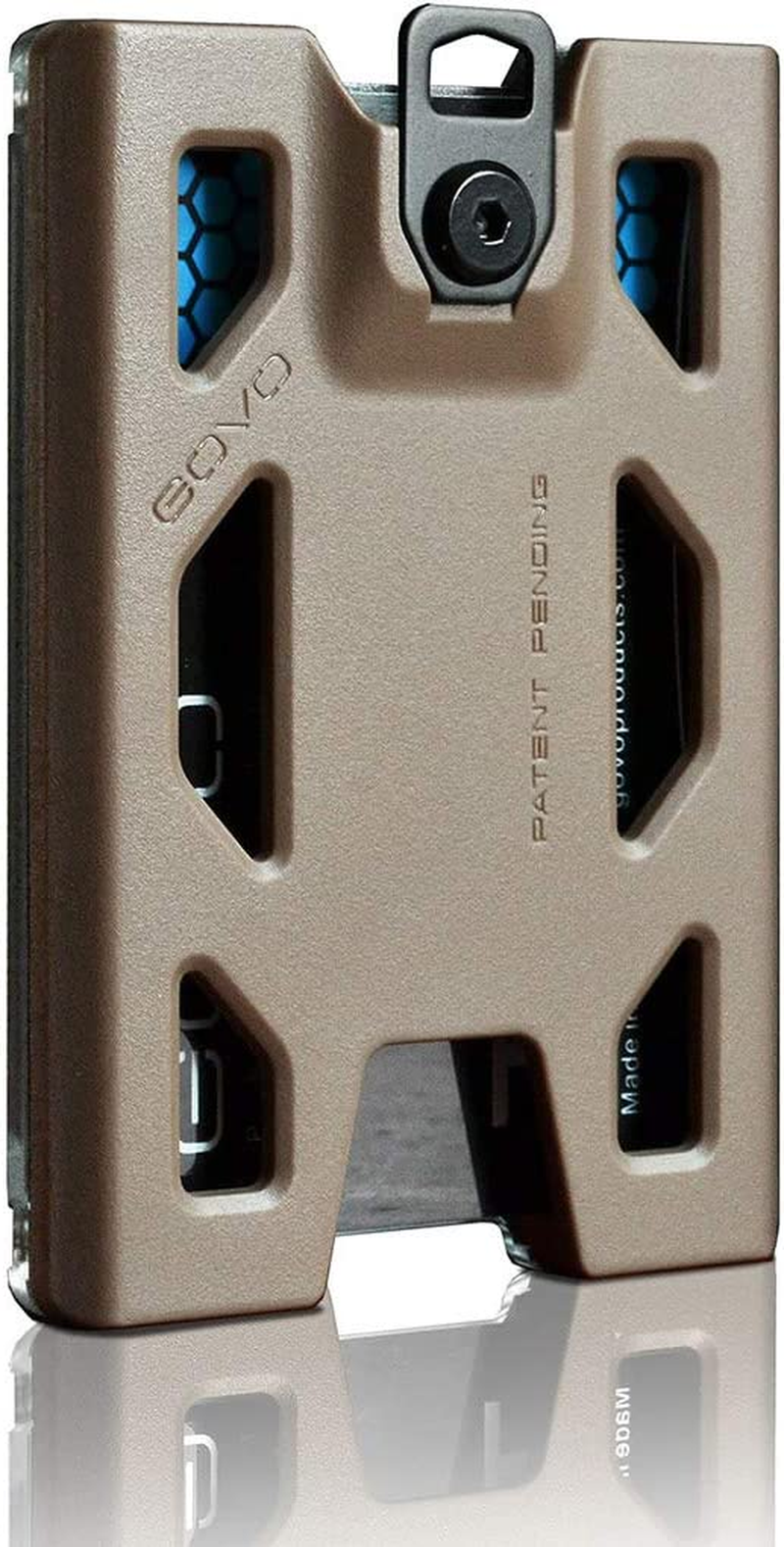 GOVO Badge Holder - without Clip Version - Durable Polycarbonate ID Card Holder Holds 1 to 4 Cards (Tan) - Purple image number 2