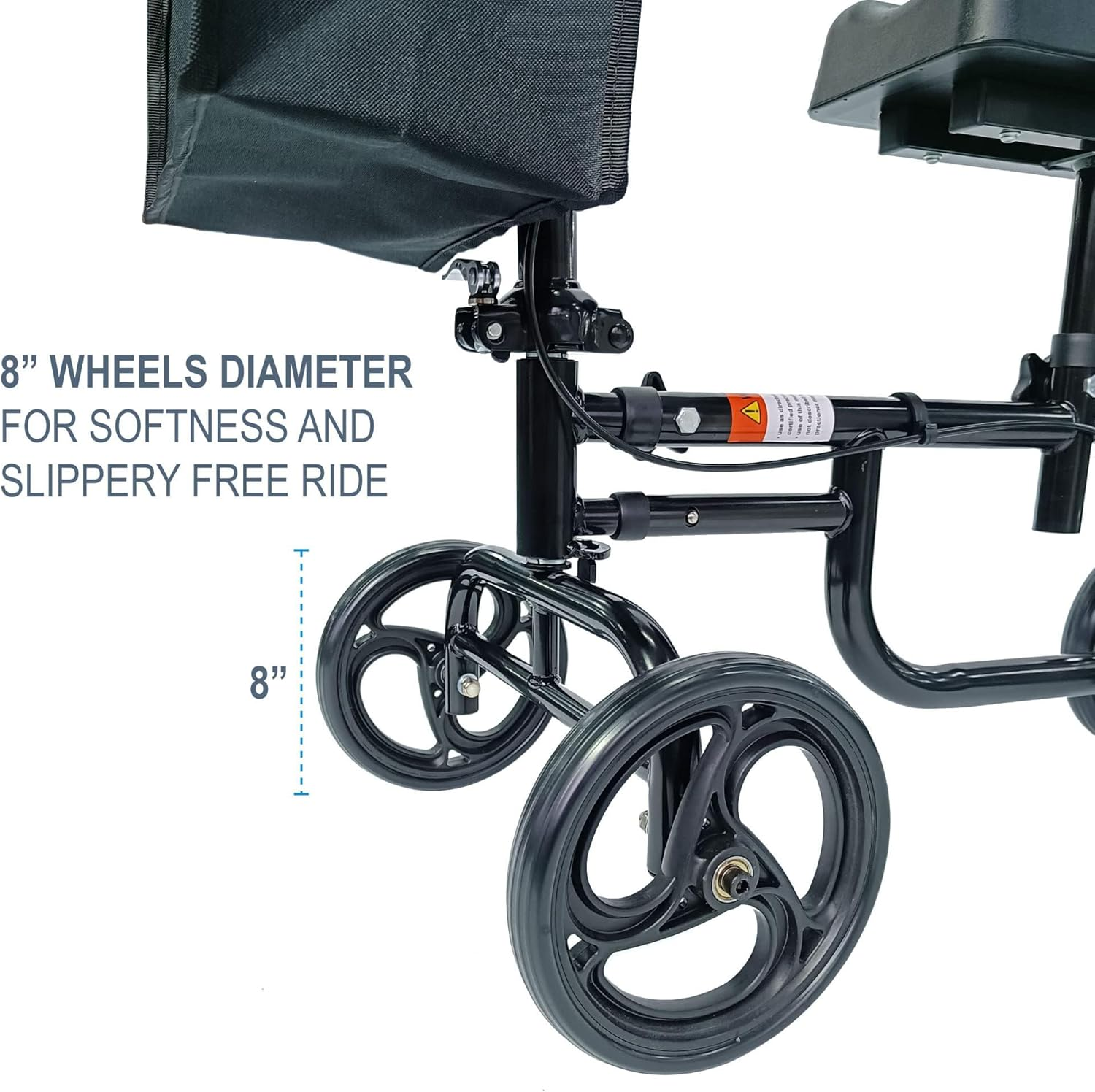 Knee Walker, Knee Scooter for Injuries with Dual Brakes, Basket - Collapsible and Adjustable Scooter, Broken Leg Caddy, Better Alternative to Crutches