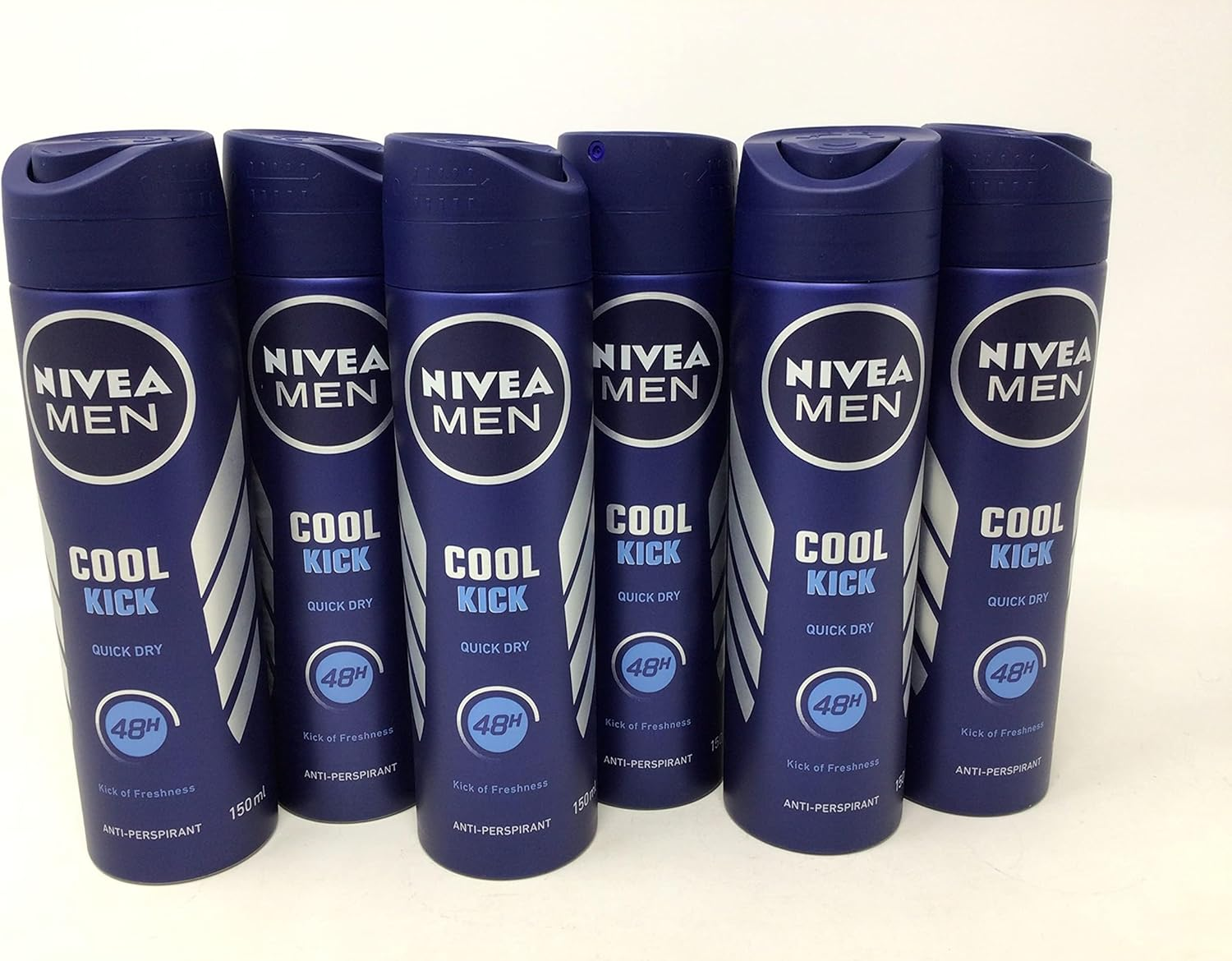 6 X Nivea Men?? Cool Kick 48H Anti-Perspirant 150Ml by Nivea for Men