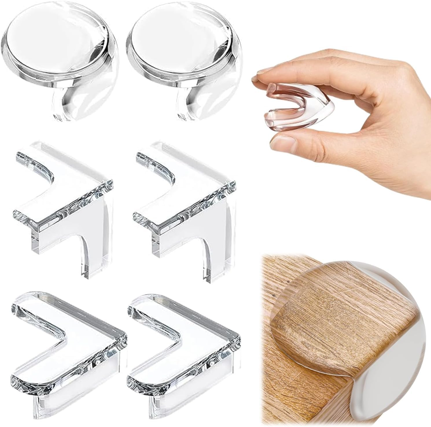 Clear Corner Guards Table Corner Protectors,30Pcs Clear Desk Table Corner Protector,Clear Furniture Edge Corner Protector,Silicone Safety Edge and Corner Guard,Corner Protector Table Corner Protector image number 2
