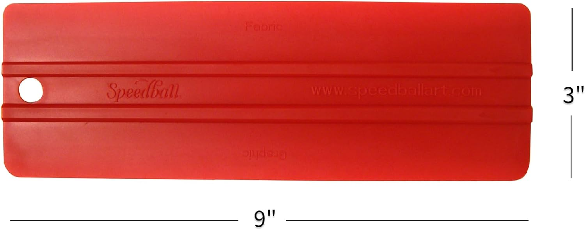 Speedball Squeegee 9&Prime; &times; 3&Prime; &times; 0.25&Prime;, Ergonomic Finger Grip for Fabric & Graphic Printing image number 1