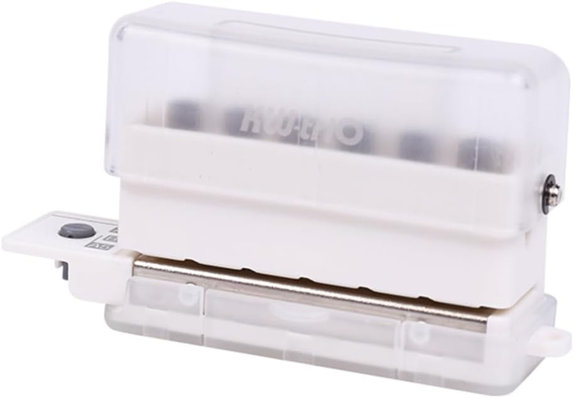 Mingzhe 6-Hole Paper Punch Handheld Mini Puncher Support Multiple 20/26/30 Hole Punching 5.5Mm Aperture for A4 A5 B5 Notebook Scrapbook Diary Planner Calendars Agenda Greeting Card DIY Office Home