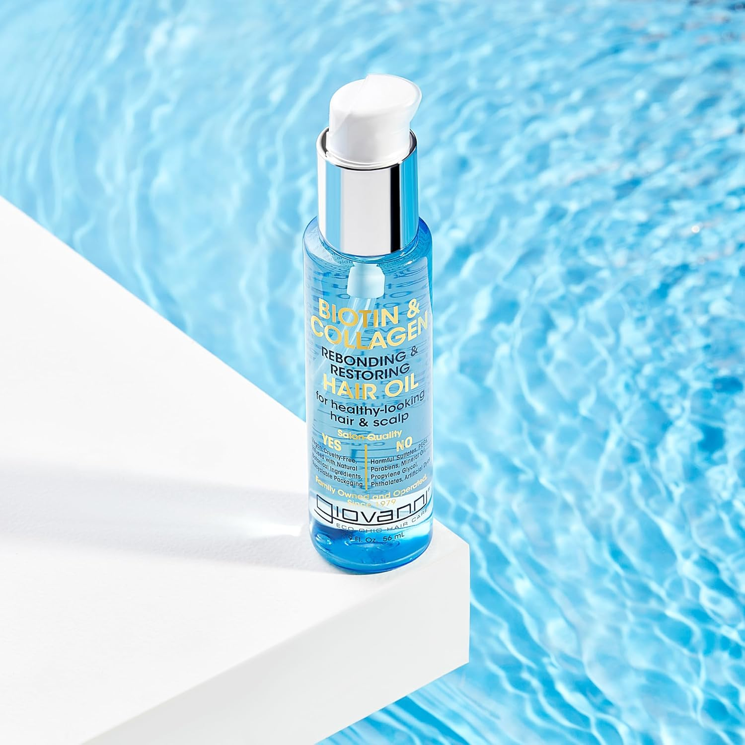 GIOVANNI Biotin & Collagen Hair Oil - Rebonding & Restoring, Vegan, Cruelty-Free, Infused with Natural Botanical Ingredients, Salon-Quality, for Healthy-Looking Hair & Scalp - 56Ml image number 3