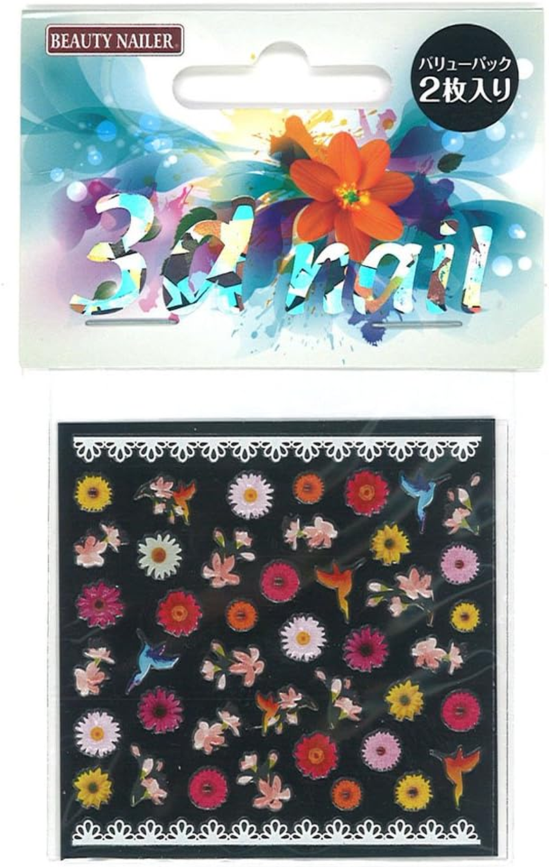 Beauty Nailer Shell-3 Nail Stickers and Stickers for 3D Nails