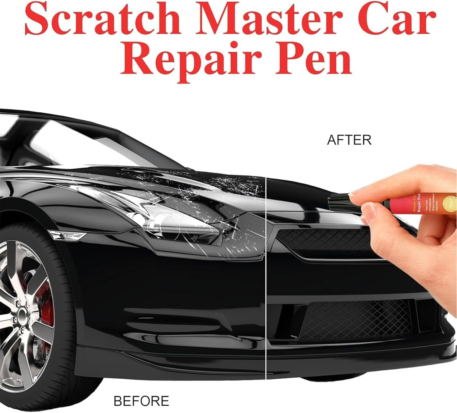 Auto Paint Repair Pen | 7.4Ml All Car Touchup Weatherproof Paint Pen | Quick Drying, Lasting Automotive Repair Accessories image number 2