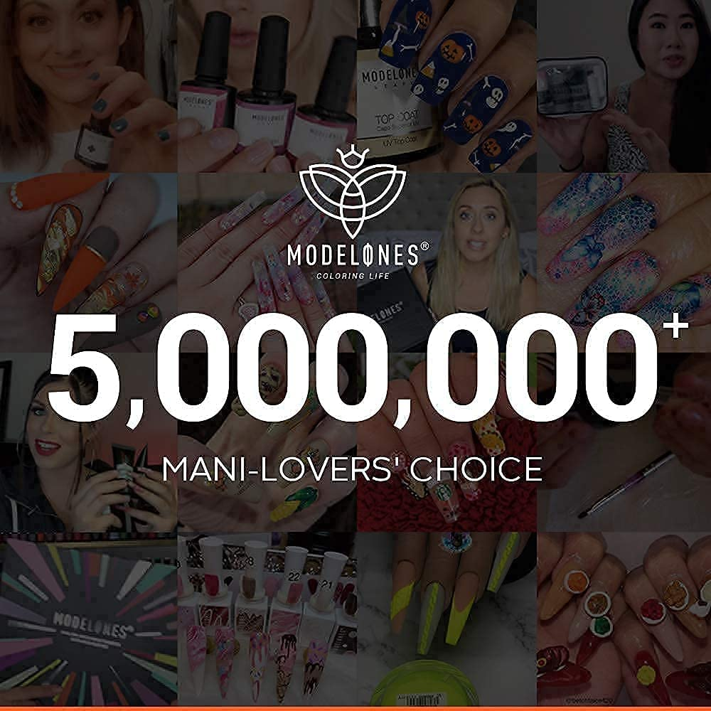 Modelones Builder Nail Gel - 2Oz Clear Hard Gel for Nails, Nail Extension Gel Nail Kit Acrylic Gel Nail Strengthen Gel Nail Art Manicure Set with 100PCS Nail Forms and Dual-Use Acrylic Nail Brush Professional DIY at Home image number 5