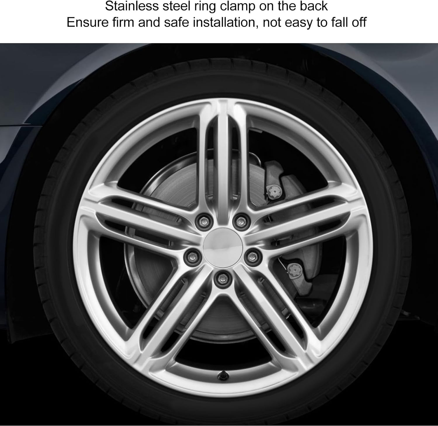 DAUZ Rim Hub Center Cover, Wheel Center Caps Stylish 60Mm Impact Resistant 4PCS Universal for Cars (Electroplated Colors), Dauz4W25Uaikmp-12 image number 4