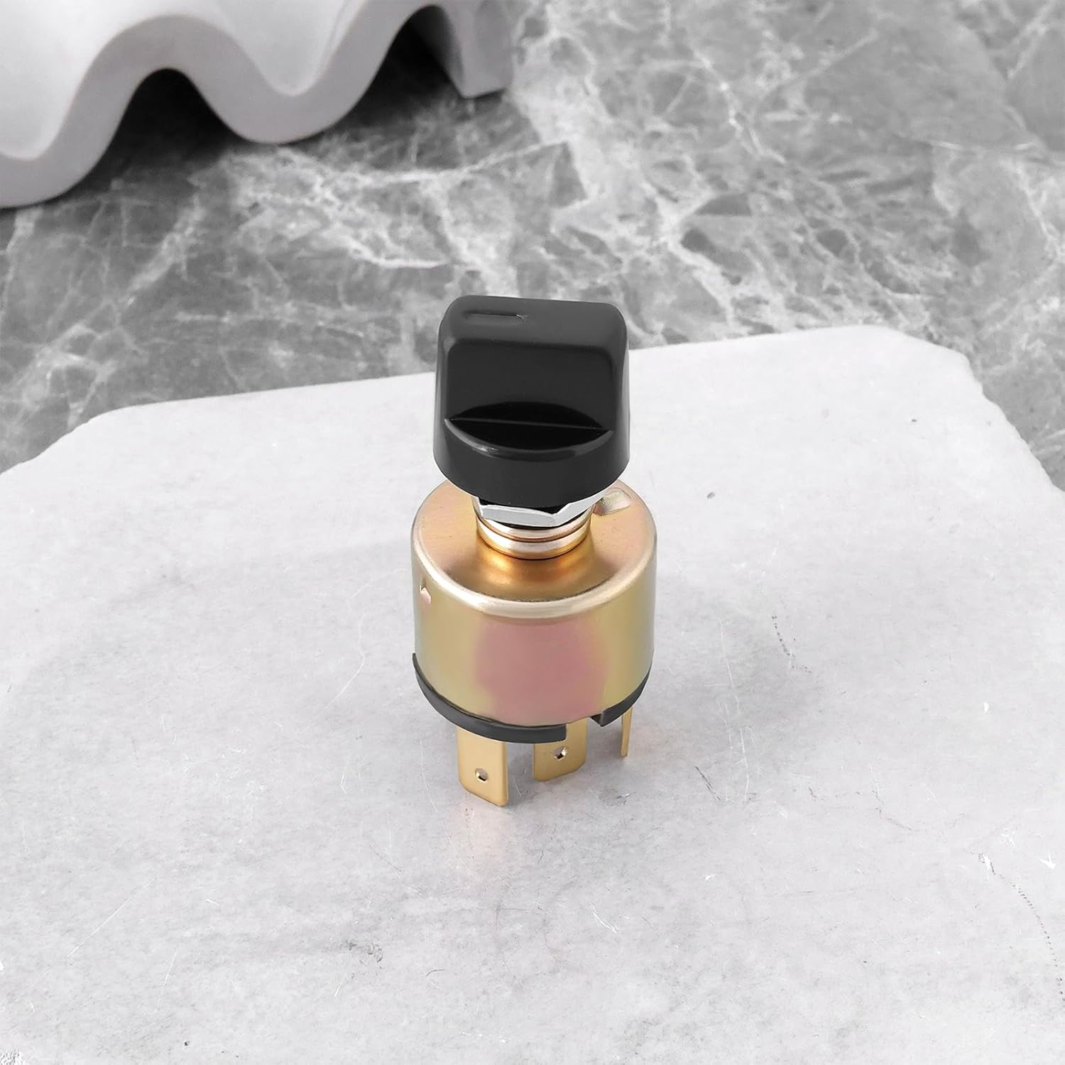 Emagtech 2Pcs Air Conditioning 3 Speed Blower Switch 12V 24V AC Control Plastic Rotation Knob 3 Speed Rotary Fan Switch for Cars Trucks image number 2