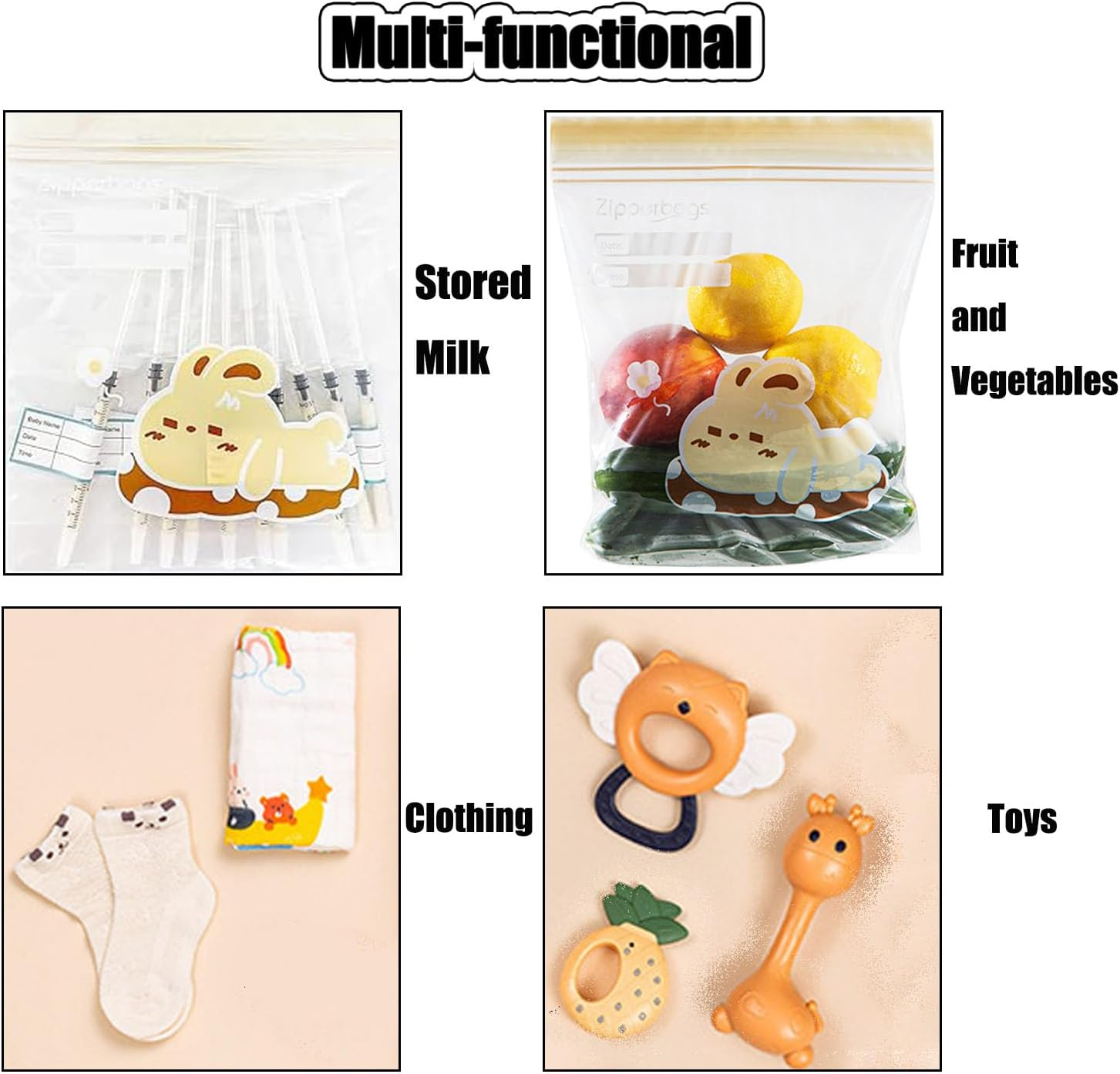 Colostrum Collector Kit, 52 Pcs 1Ml Colostrum Syringes with Caps, 1 Measuring Cup, 10 Storage Bags, 52 Labels image number 4