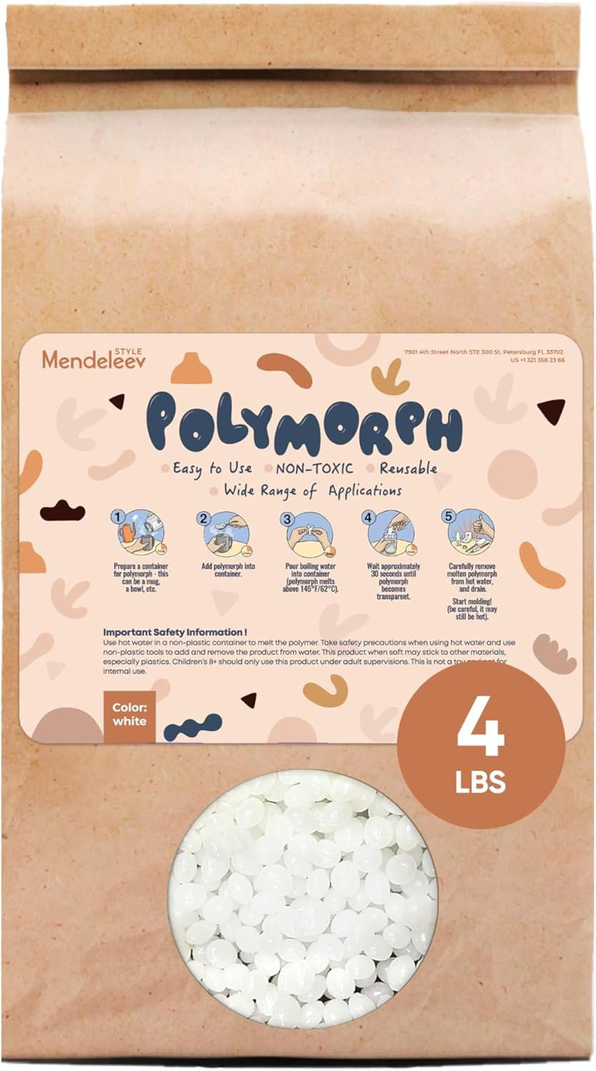 450 Gram Polymorph Moldable Plastic Beads Melting Pellets 1 LBS (16 Oz)