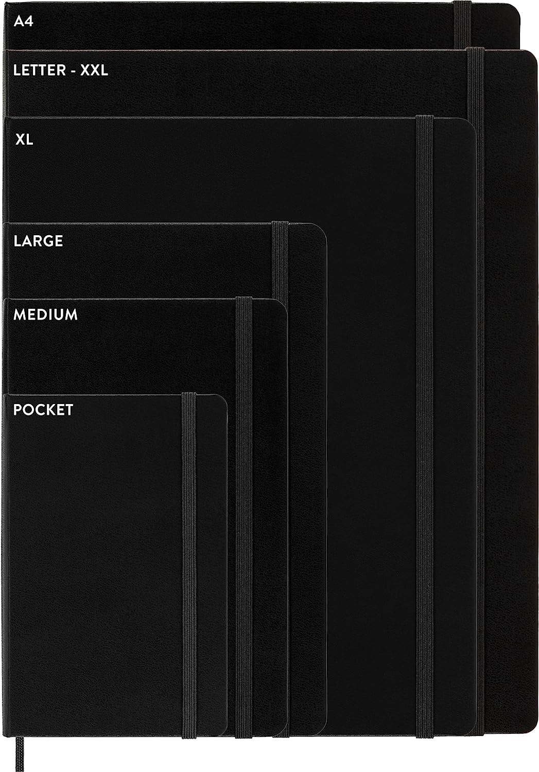 Moleskine QP314 - Cahier Notebook - Set of 3 - Dot Grid - Pocket - Black image number 6