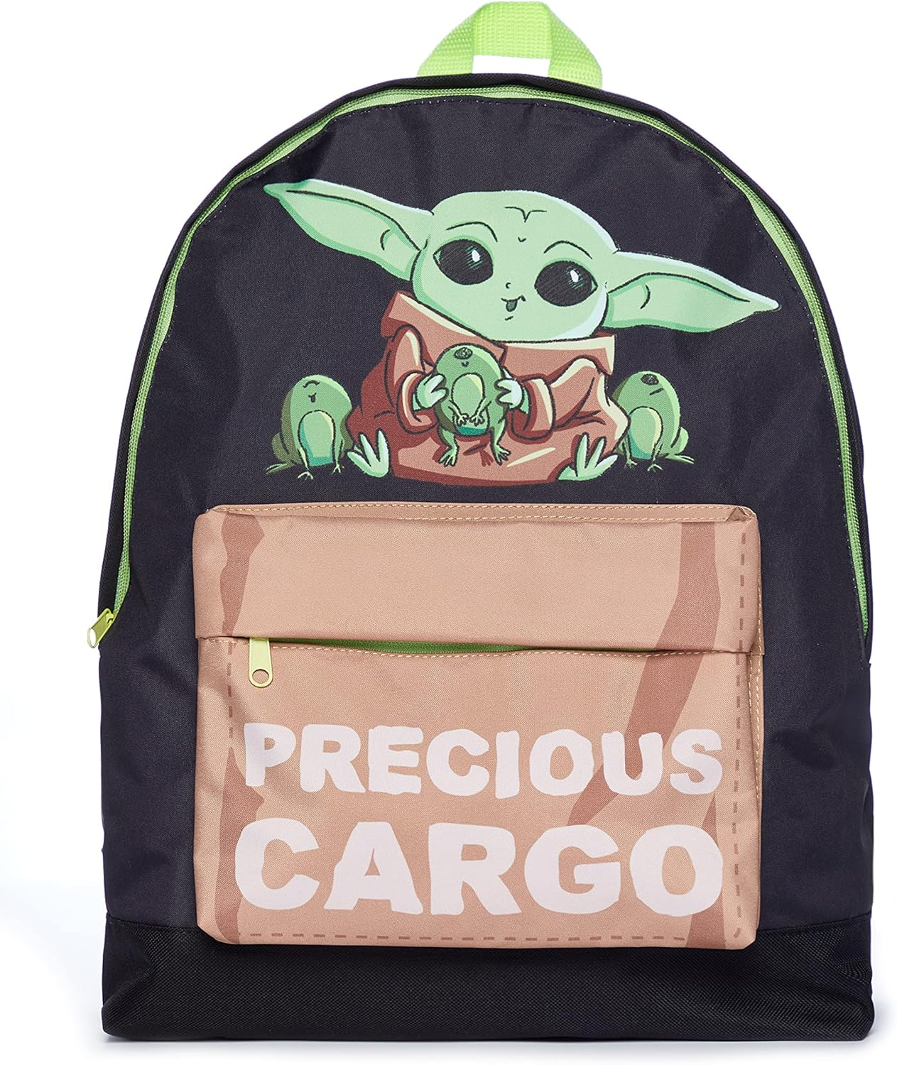 Star Wars the Mandalorian Baby Yoda Precious Cargo Childrens Backpack Black, Black, One Size