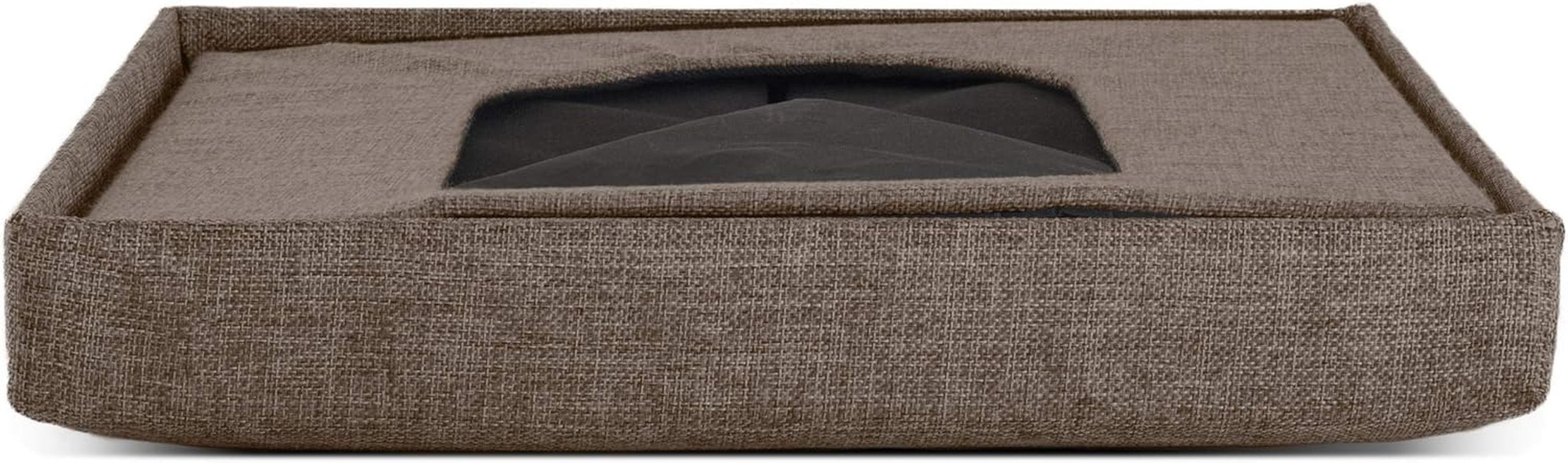 Furhaven Pet House | Footstool Ottoman Pet House for Dogs & Cats, Coconut Brown, Small image number 3