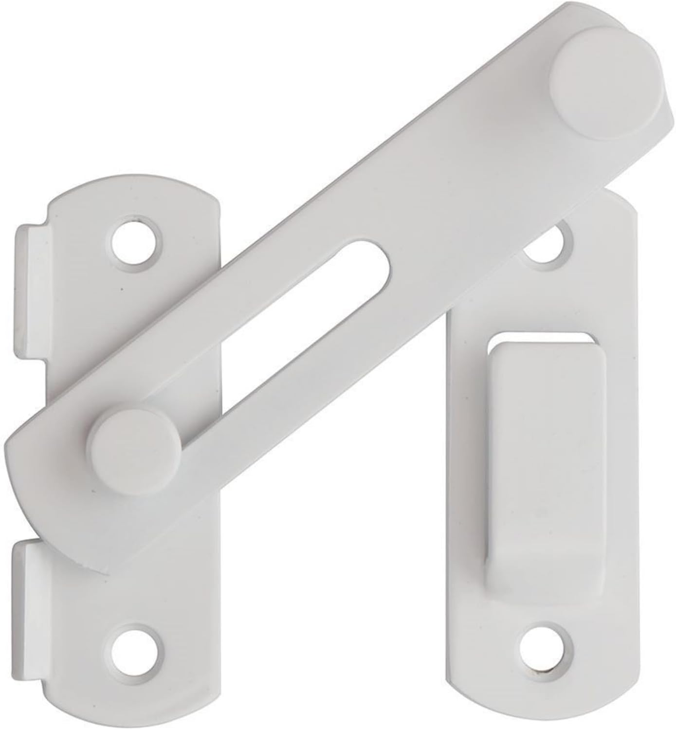 Alise 4 Inch Heavy Duty Flip Latch Gate Latches, Safety Door Lock for Barn Wood Fence Sliding French Doors,Sus304 Stainless Steel Gate Hardware. White Finish MS9500-W image number 2