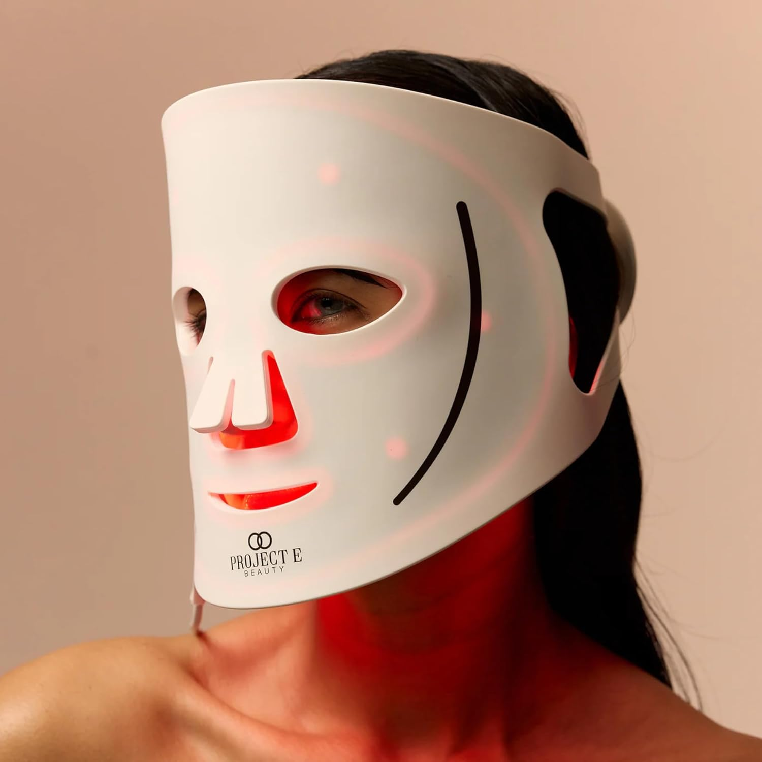 Lumalux Face | Pro LED Light Therapy Mask by Project E Beauty | 800 Leds | 7 + 2 Colors 460Nm ~1072Nm | Red + Infrared + Deep Infrared High Power LED Face Mask | Skin Rejuvenation | Anti-Blemish image number 3