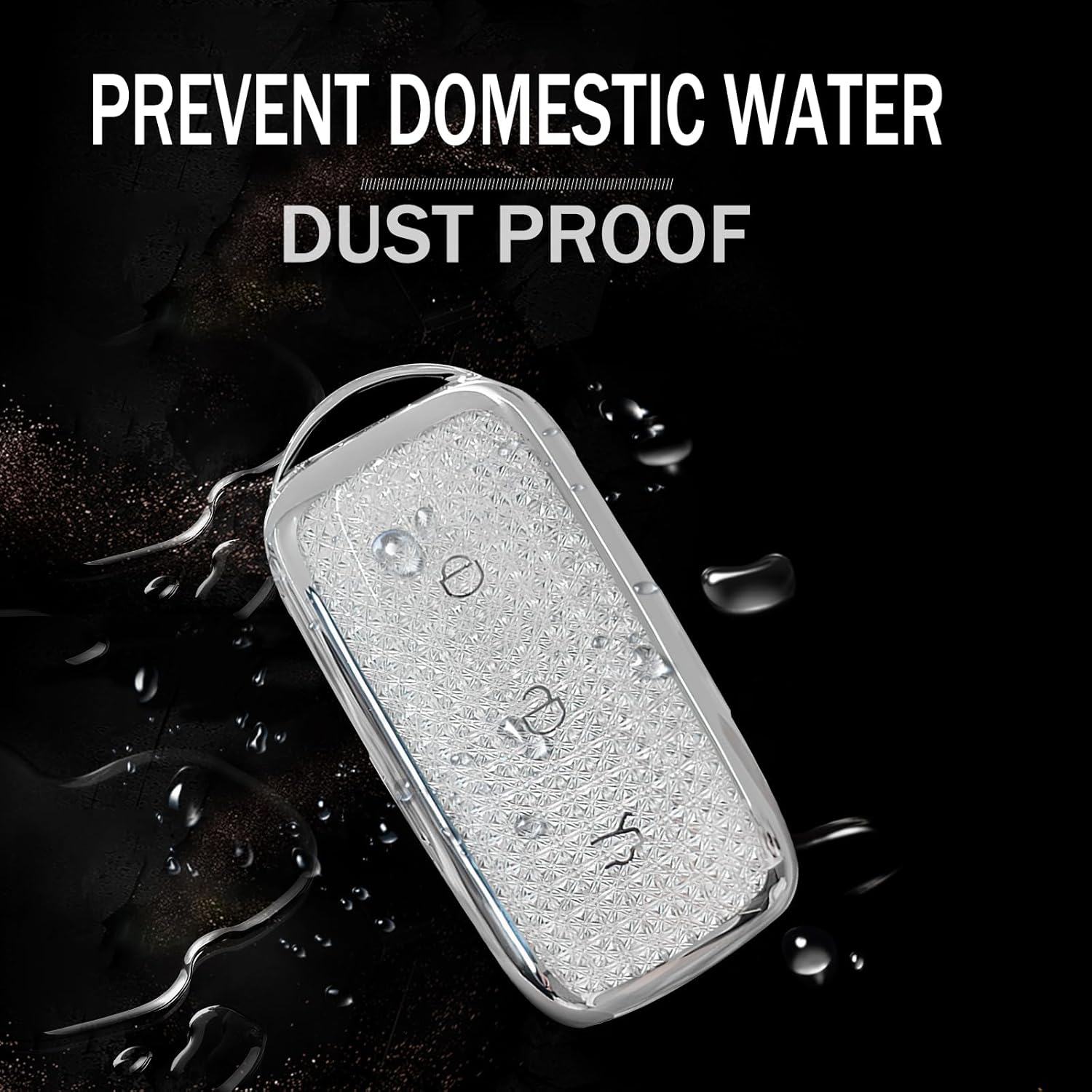 Ontto 3 Buttons TPU Car Key Fob Cover Fit for Geely Galaxy EX5 E5 Cityray L6 L7 EMI NO.1 Proton E.Mas 7 5 E8 Starry 8 Key Case Holder Keychain Shell Keyring Shining Decoration Accessories Pink 1 - No.2-Pink image number 6