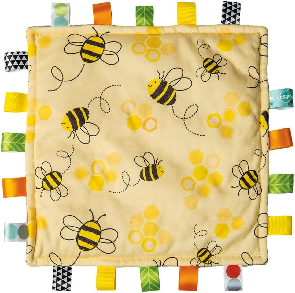 Taggies Original Blanket, 12 X 12-Inches, Bumble Bees image number 3