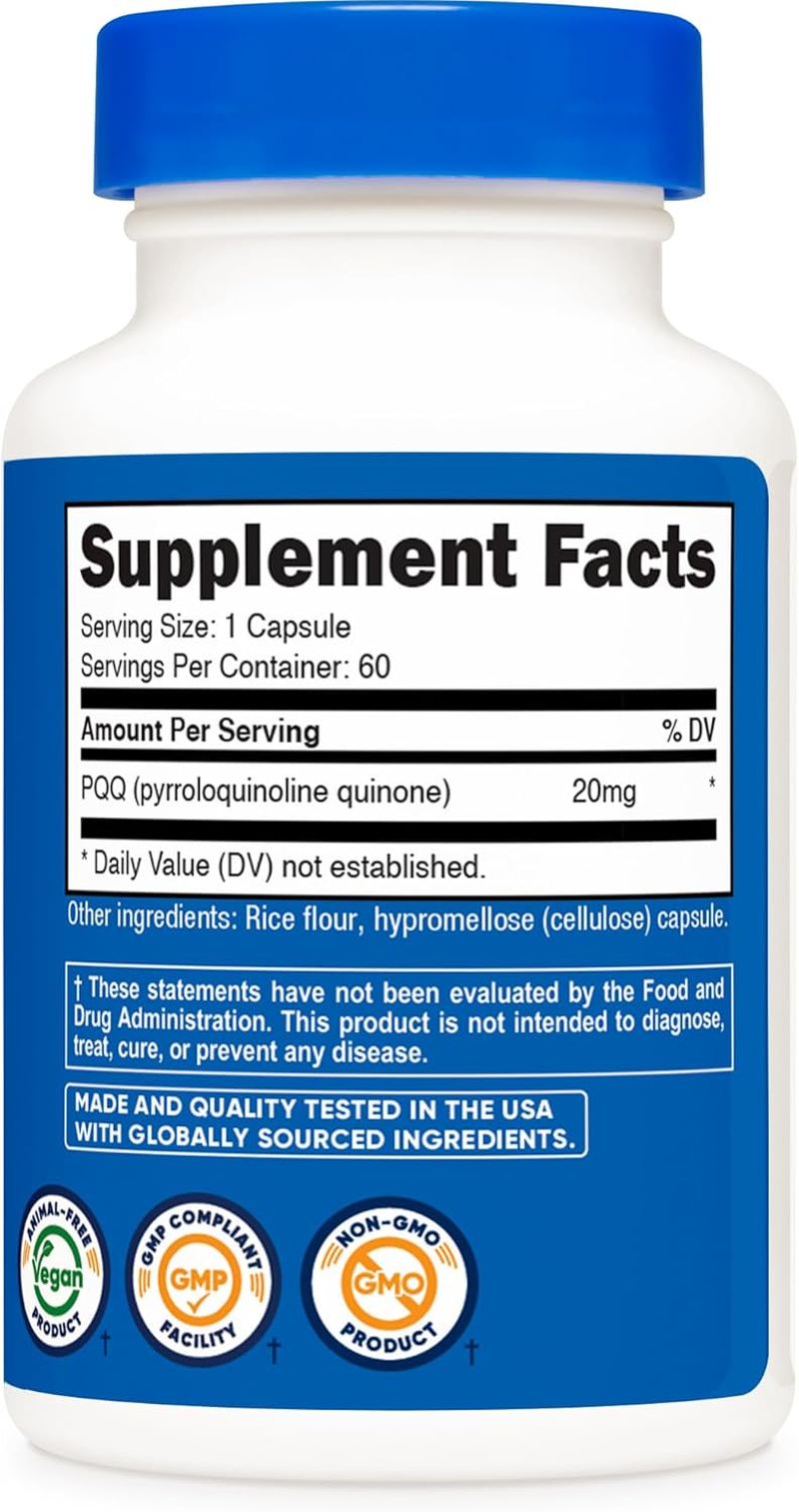 Nutricost PQQ 60 Caps image number 3