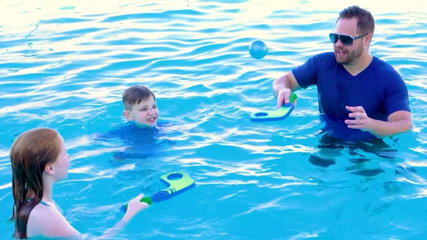 COMANSI Aqua Water Feature Includes 1 Inflatable Ball + 2 Hockey Sticks with Needle Easy and Safe to Use Indoor and Outdoor image number 1