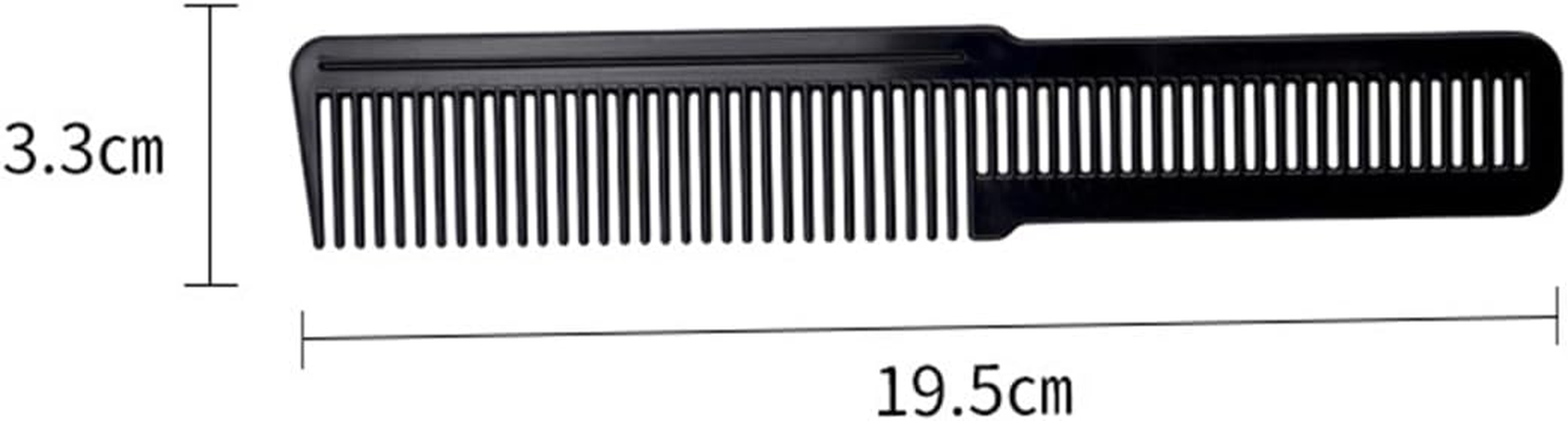 Laroal Piece Hairdressing Comb Black Flat Top Combs Flat Top Stylist Combs Black Hair Trimmer Hairdressing Comb for Creating Styling Haircuts image number 5