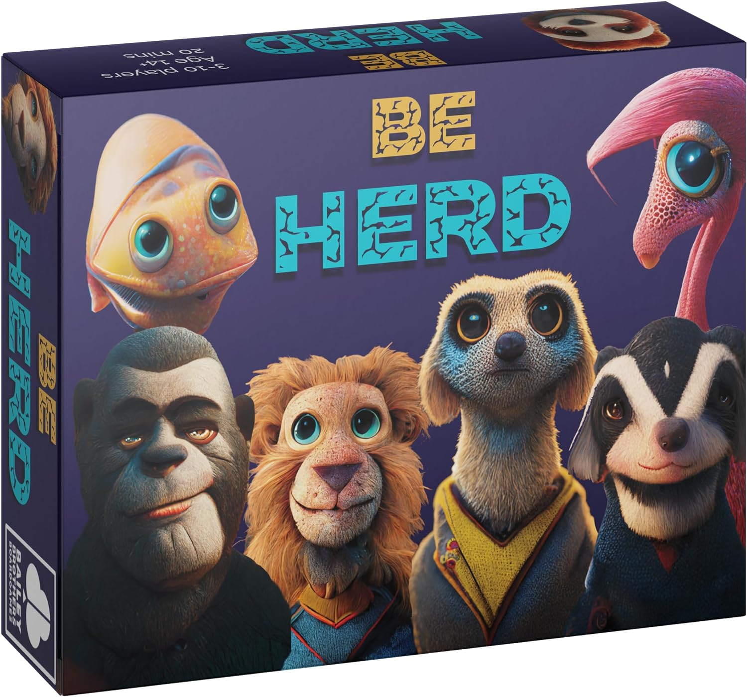 Bailey Brothers Be Herd: Fast-Paced Cooperative Party Game for 3-10 Players, Ages 14+ image number 2