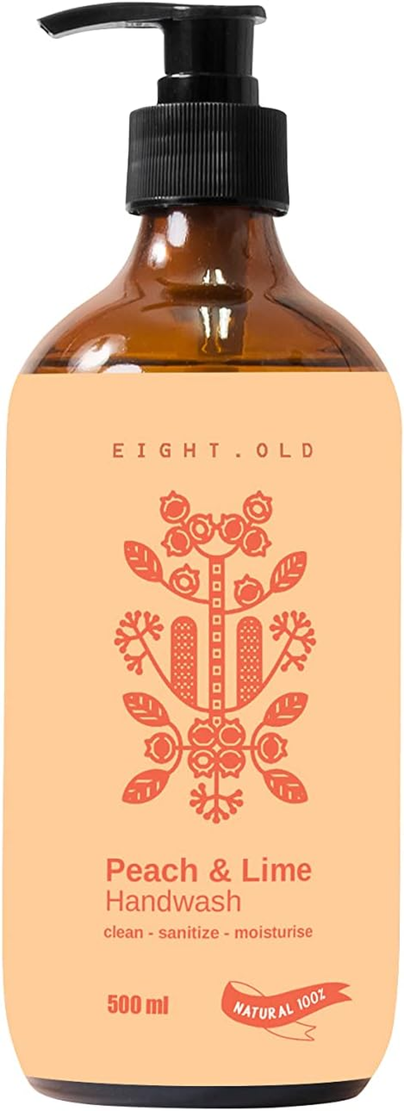 Everyday Essentials Natural Care Liquid Hand Soap| Strawberry| Peach Apple Lime| Green Apple Olive| Moisturizing Hand Wash for Kitchen and Bathroom- Pack of 3 image number 5