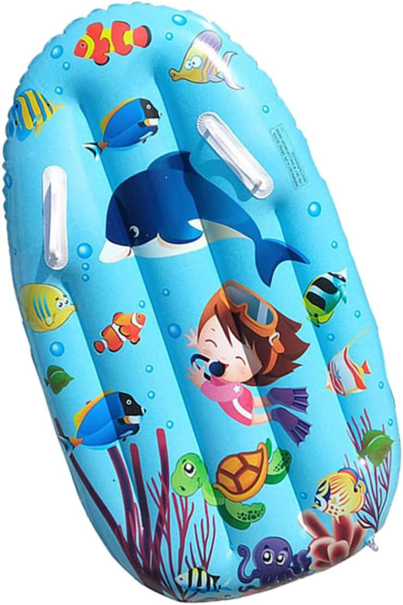 Inflatable Floating Bed Boy Girl'S Swimming Toy Kickboard Surfboard Water Float Pad for Play image number 6