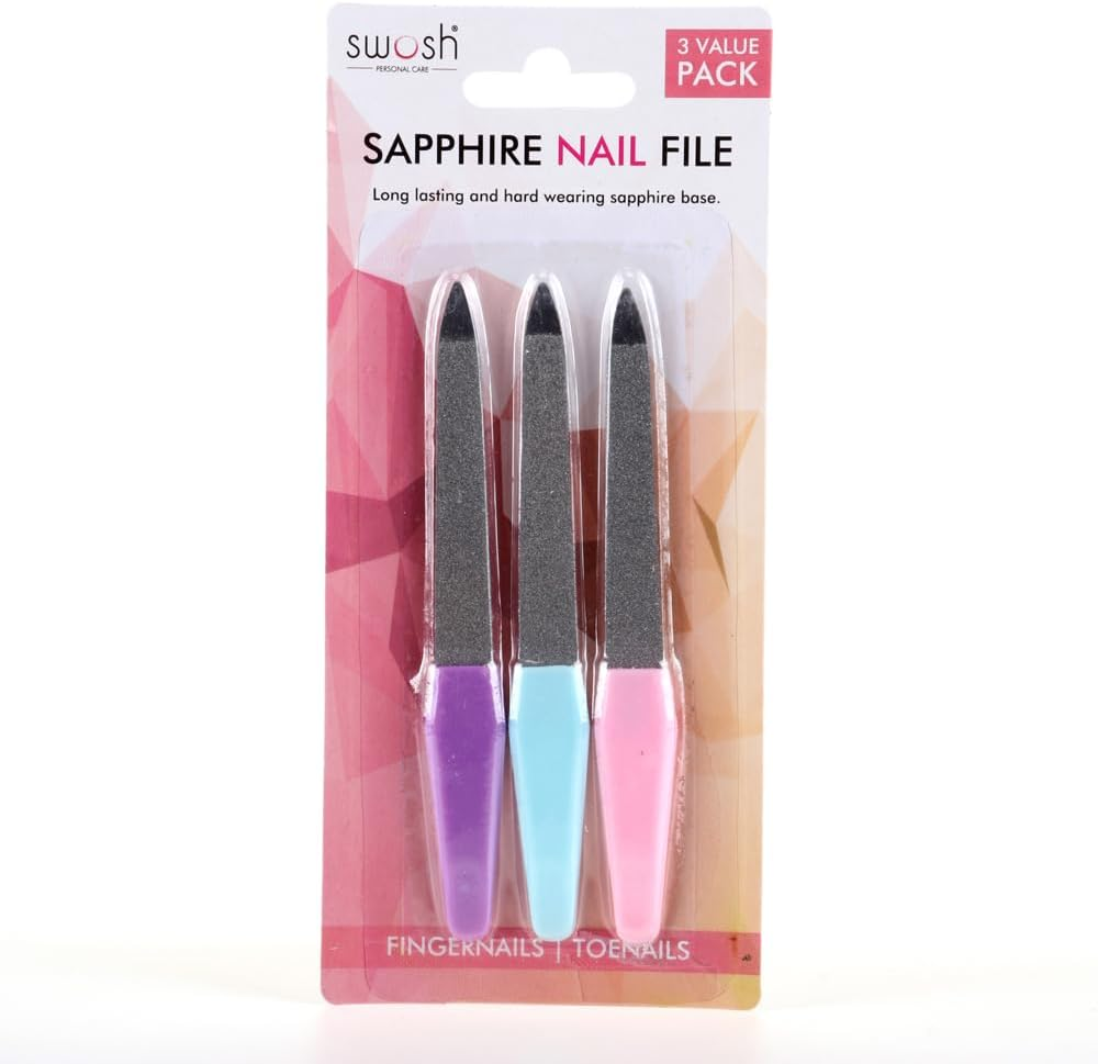 Swosh Sapphire Nail Files (Pack of 3) image number 5