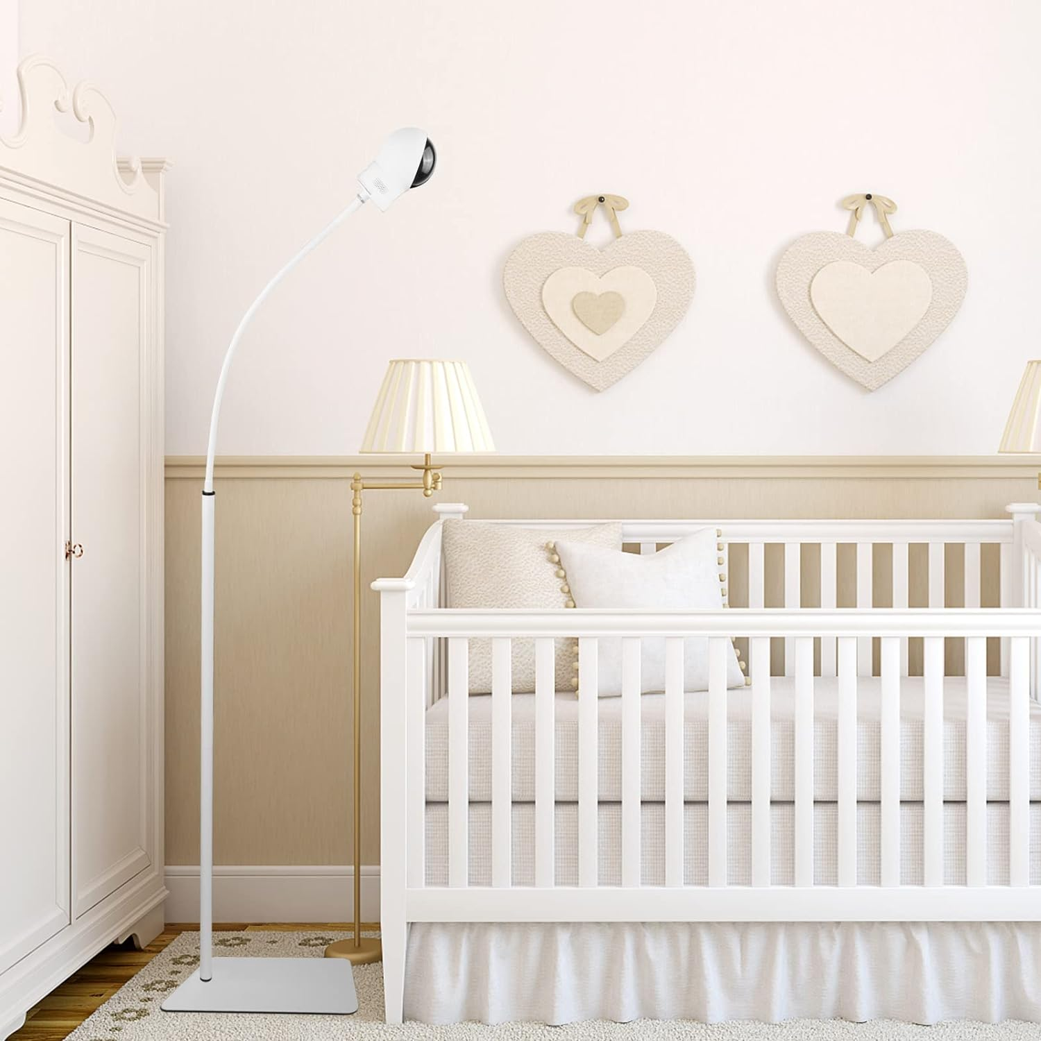 35 Inch or 63 Inch Floor Stand for Vtech, Hellobaby, Infant Optics DXR-8/8 Pro, Eufy, Vava/Hipp and Nooie Baby Monitor,Owlet and Motorola Baby Monitor, for Any Other Cameras with 1/4 Screw Mount