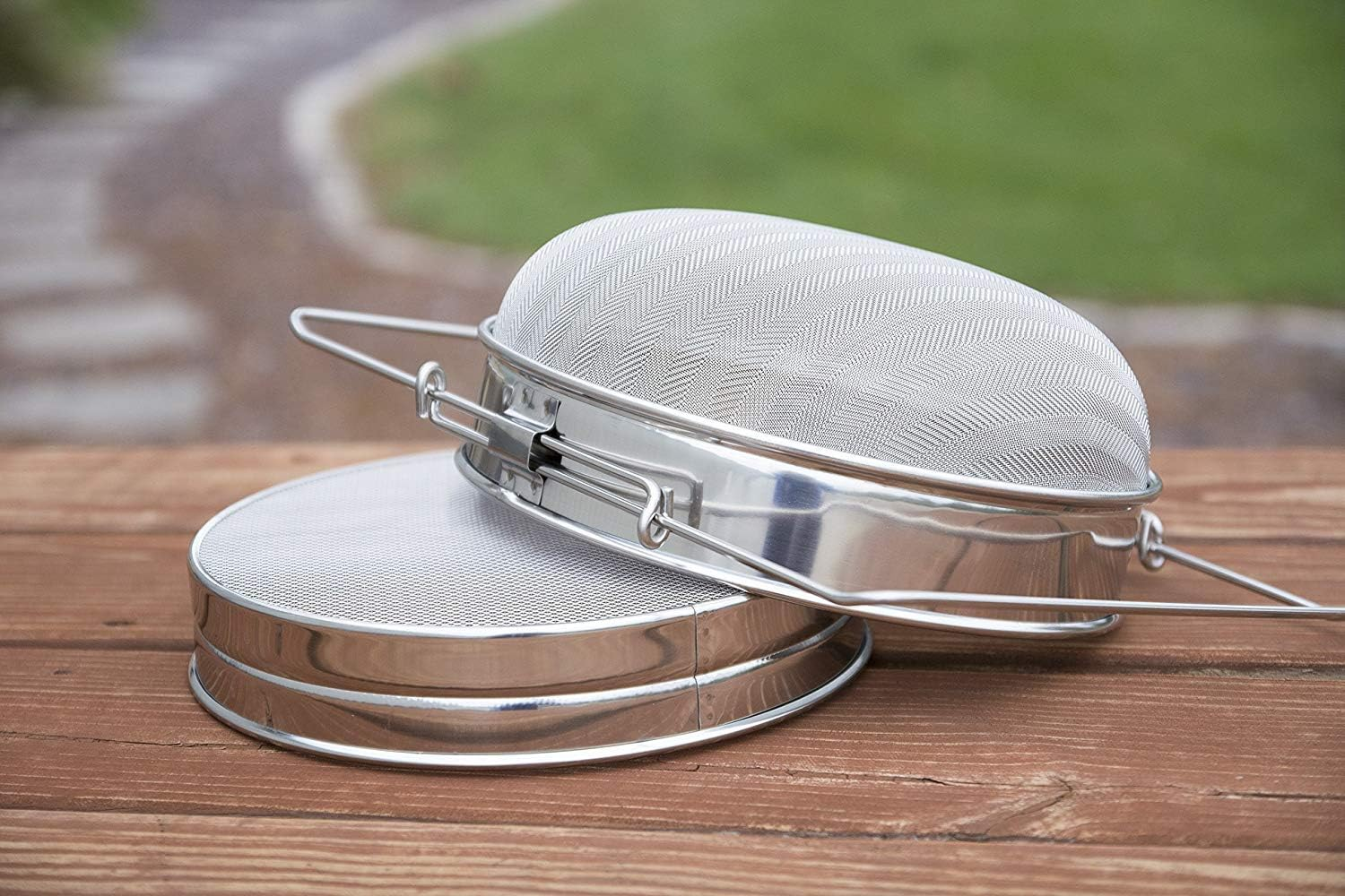 VIVO Stainless Steel Honey Strainer Double Sieve, Bee Keeping Equipment Filter (Bee-V101H) image number 3