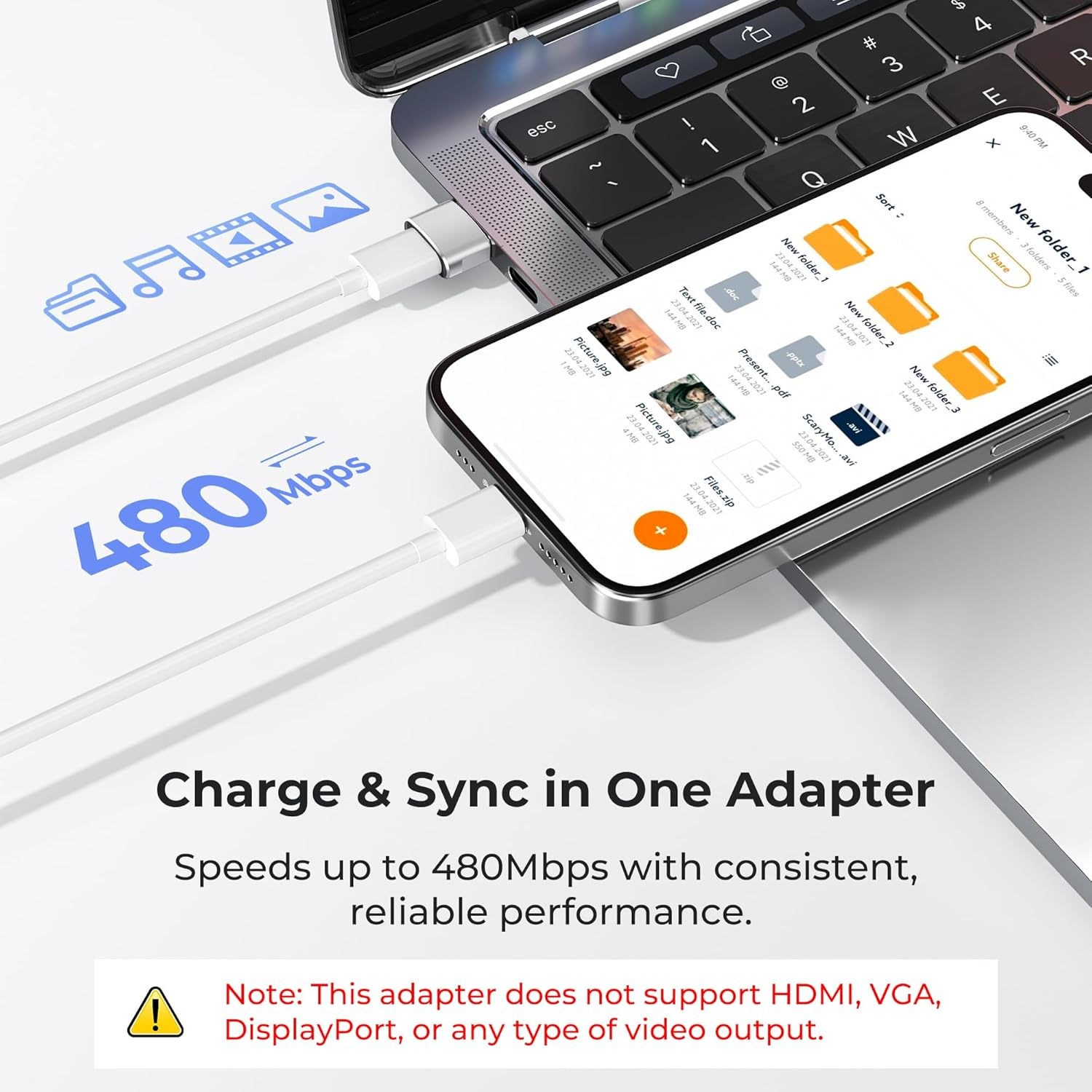 Basesailor USB to USB C Adapter 3Pack,Type C Female a Male Charger Converter for Iphone 16,Apple Watch Ultra Iwatch 8 7,Samsung Galaxy Note S23 S24,Beats Flex,Macbook Pro,Imac,Pc,Laptop,Computer image number 6