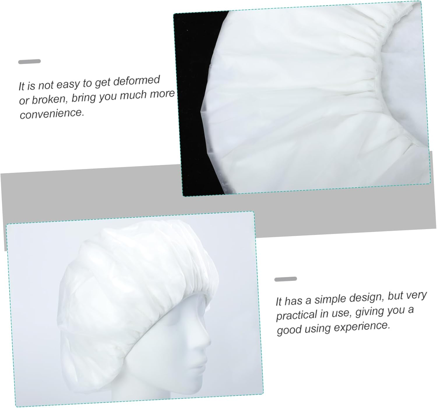 BIUDECO Rinse Shampoo Hat for Pregnant Women Dry Hair Wash Cap Microwaveable Hair Bonnet Travel and Outdoor Use image number 2